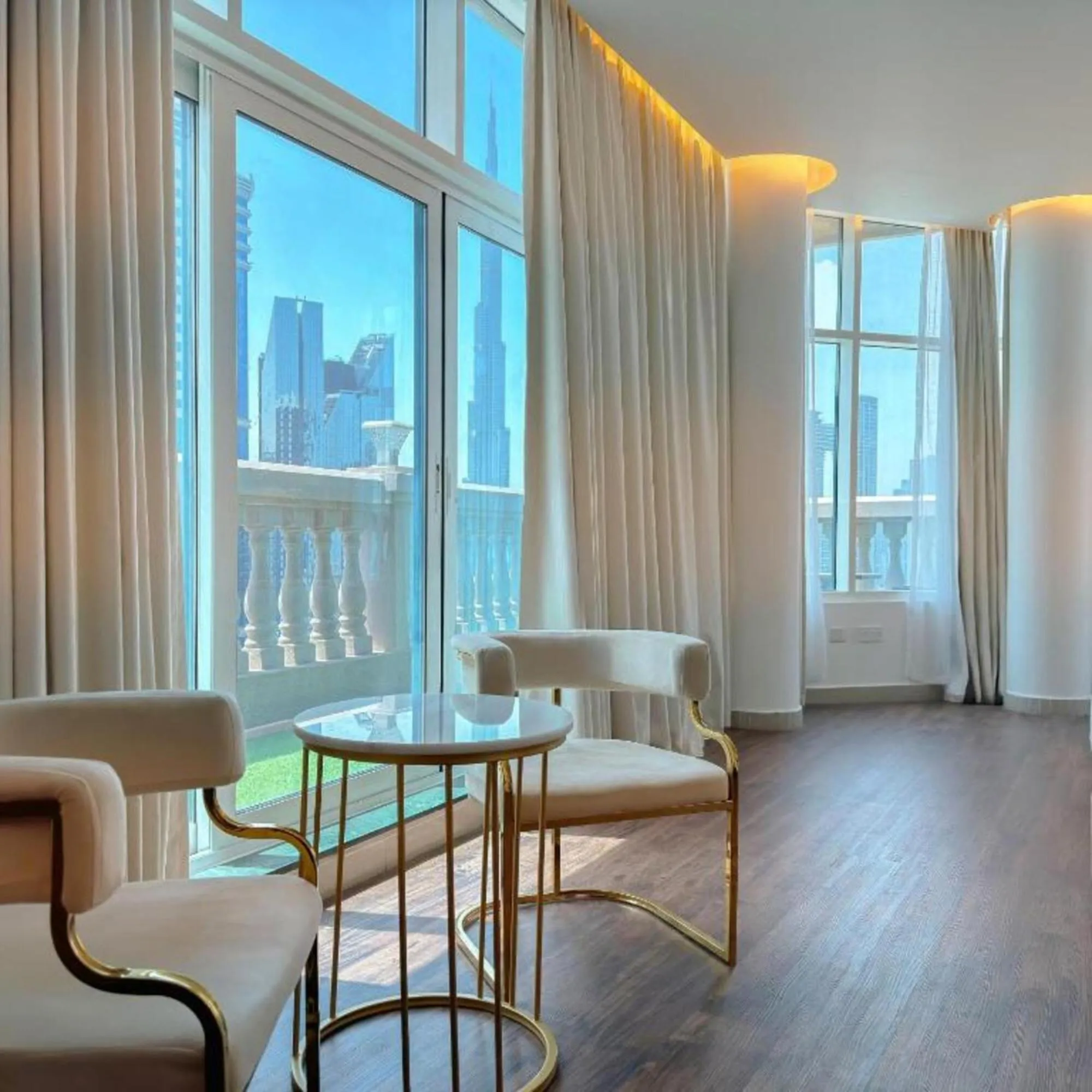 Seating area in Emirates Grand Hotel Opposite DIFC