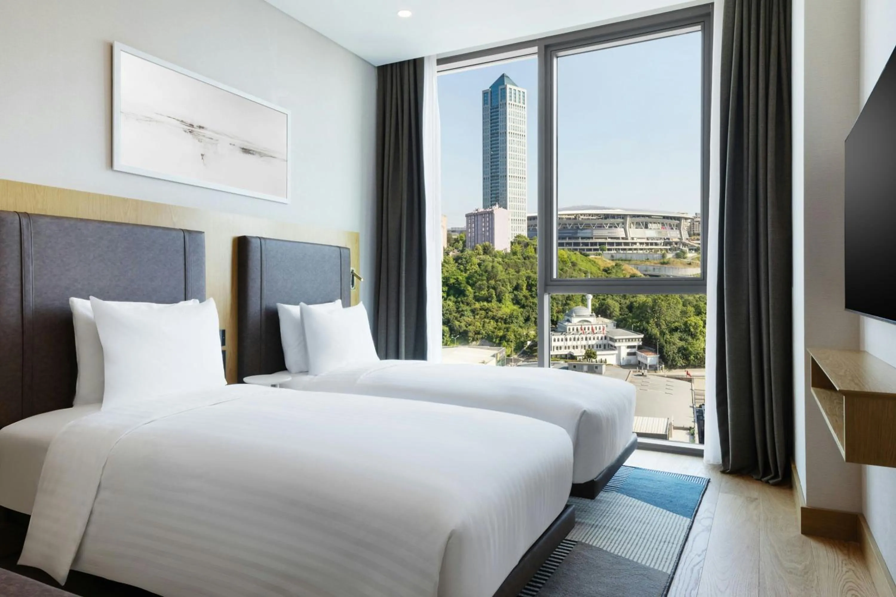 Bedroom, Bed in Marriott Executive Apartments Istanbul Investvadi