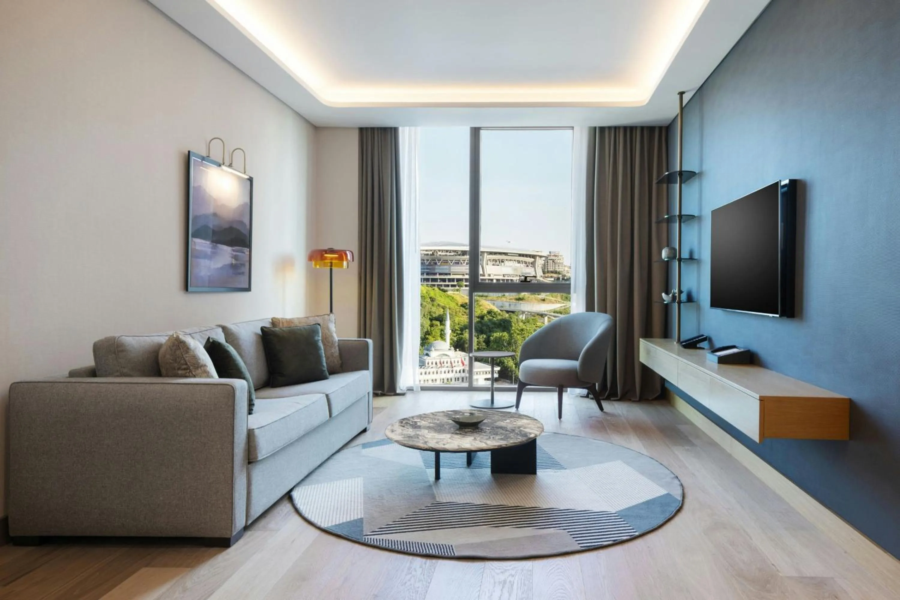Living room in Marriott Executive Apartments Istanbul Investvadi