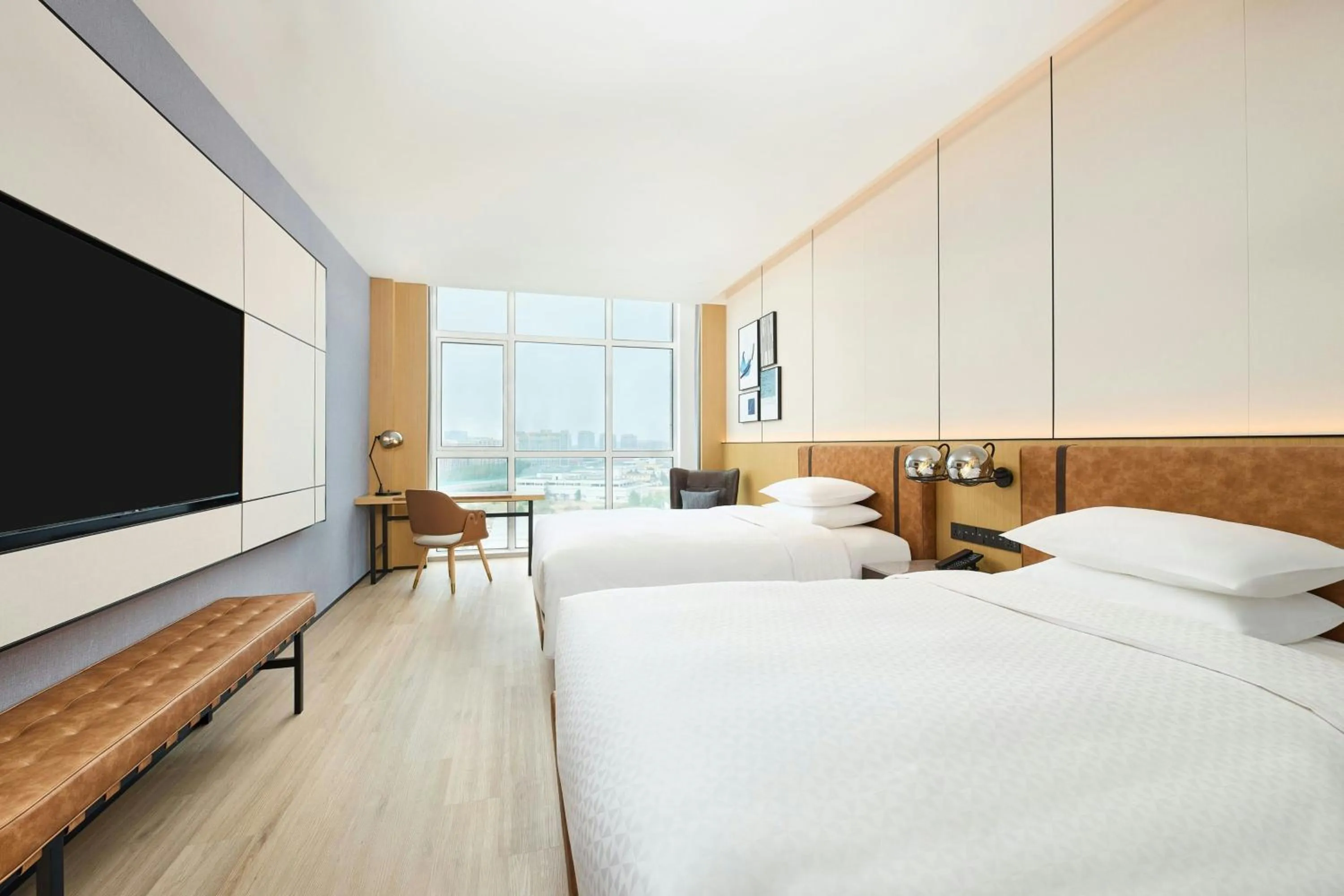 Bedroom, Bed in Four Points by Sheraton Qingdao, Chengyang East