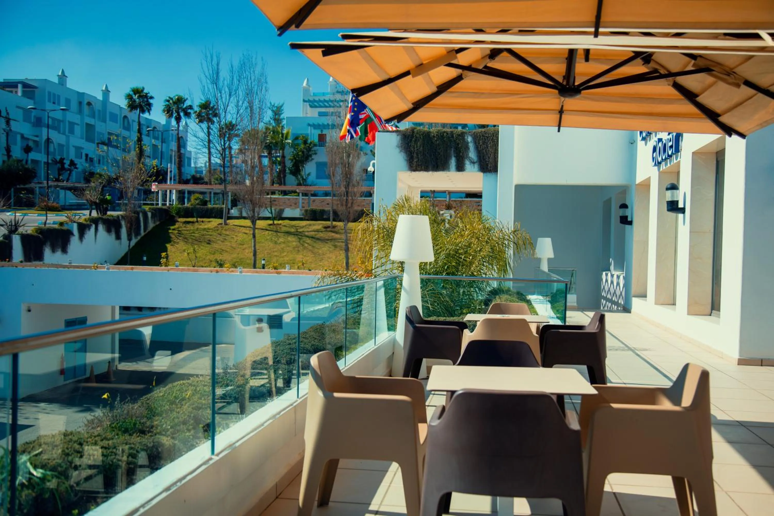 Balcony/Terrace in Hôtel Tamuda Beach