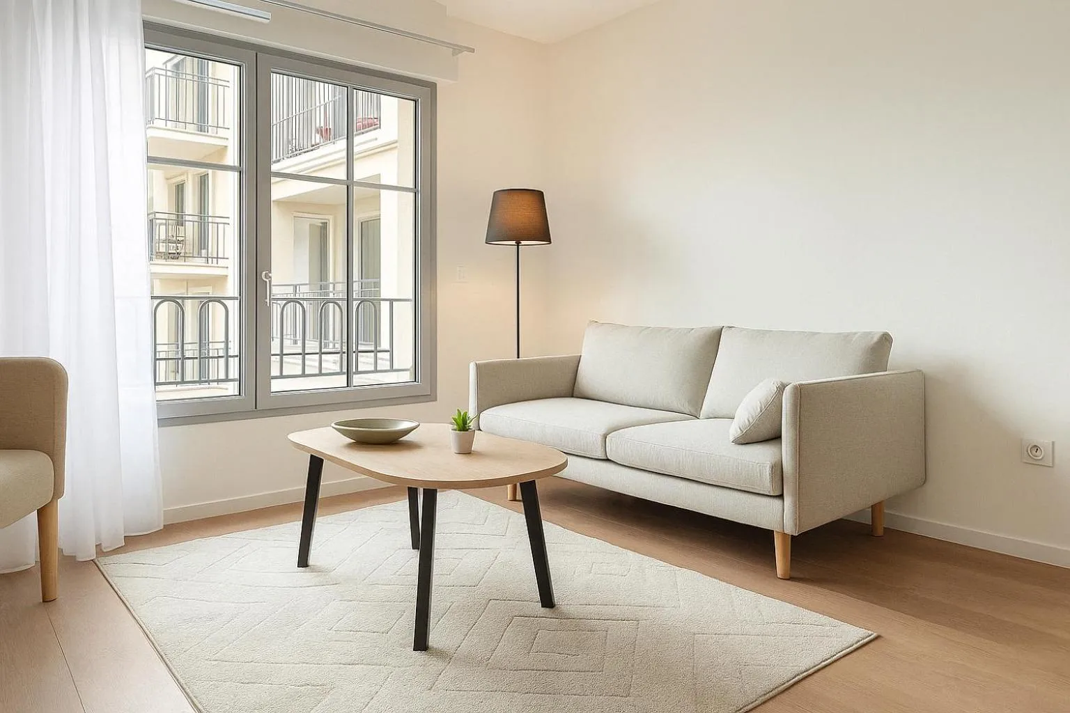 Living room in Zenao Appart'hôtels Wintzenheim