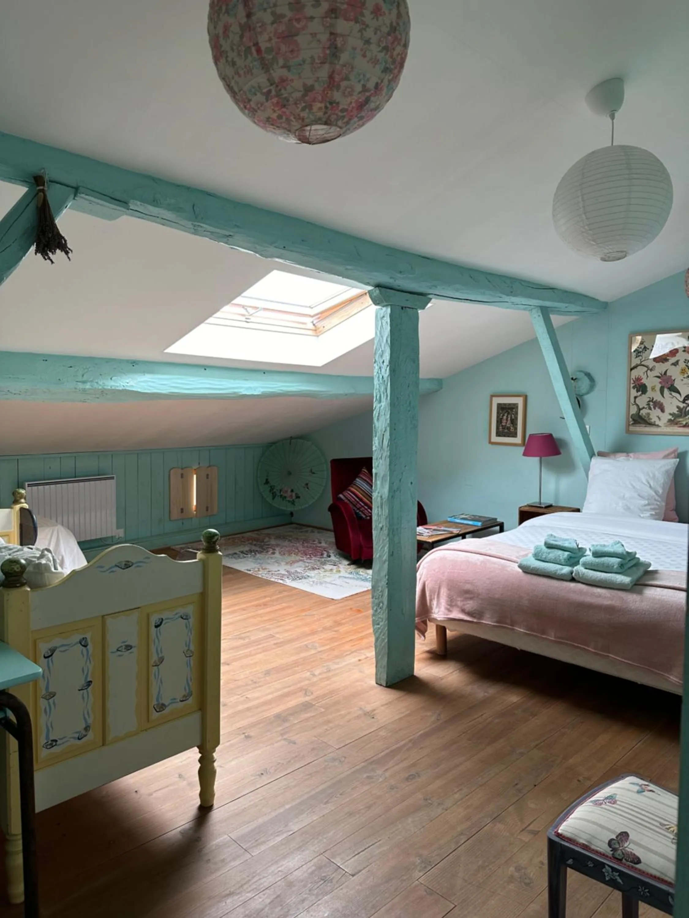 Bedroom, Bed in Sûn Chambres d'hôtes