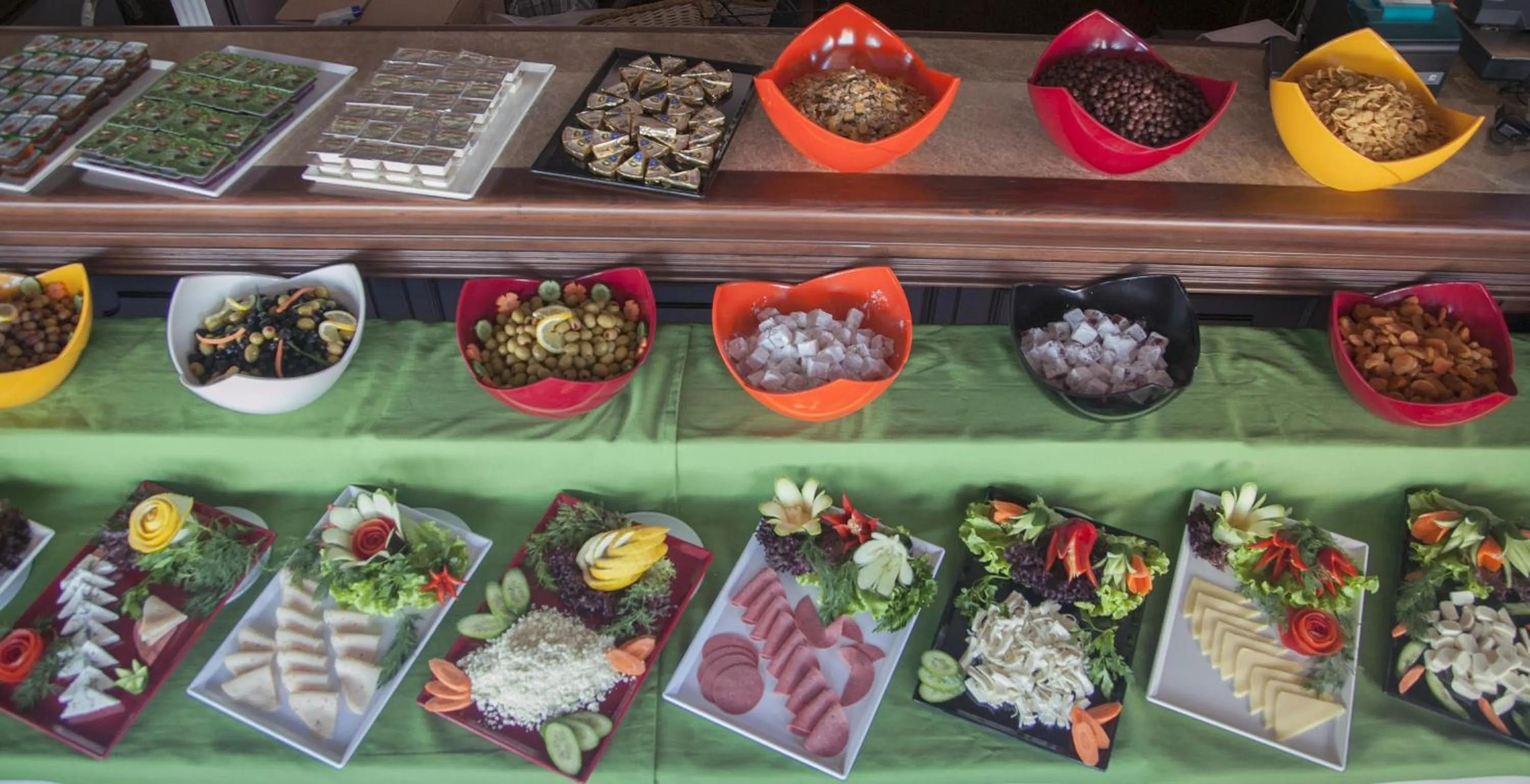 Buffet breakfast in Golden Pen Hotel