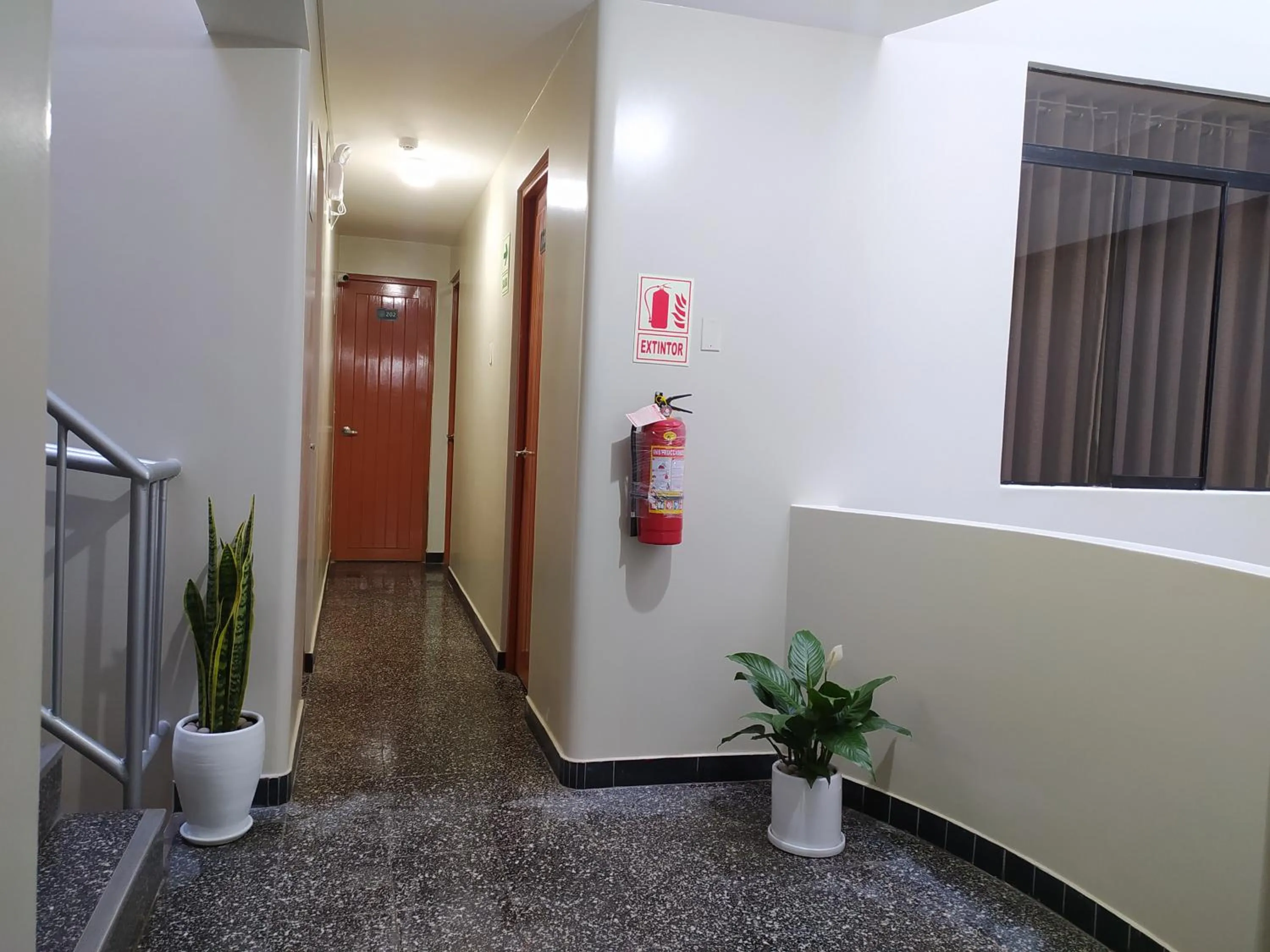 Inner courtyard view in Hospedaje Kava