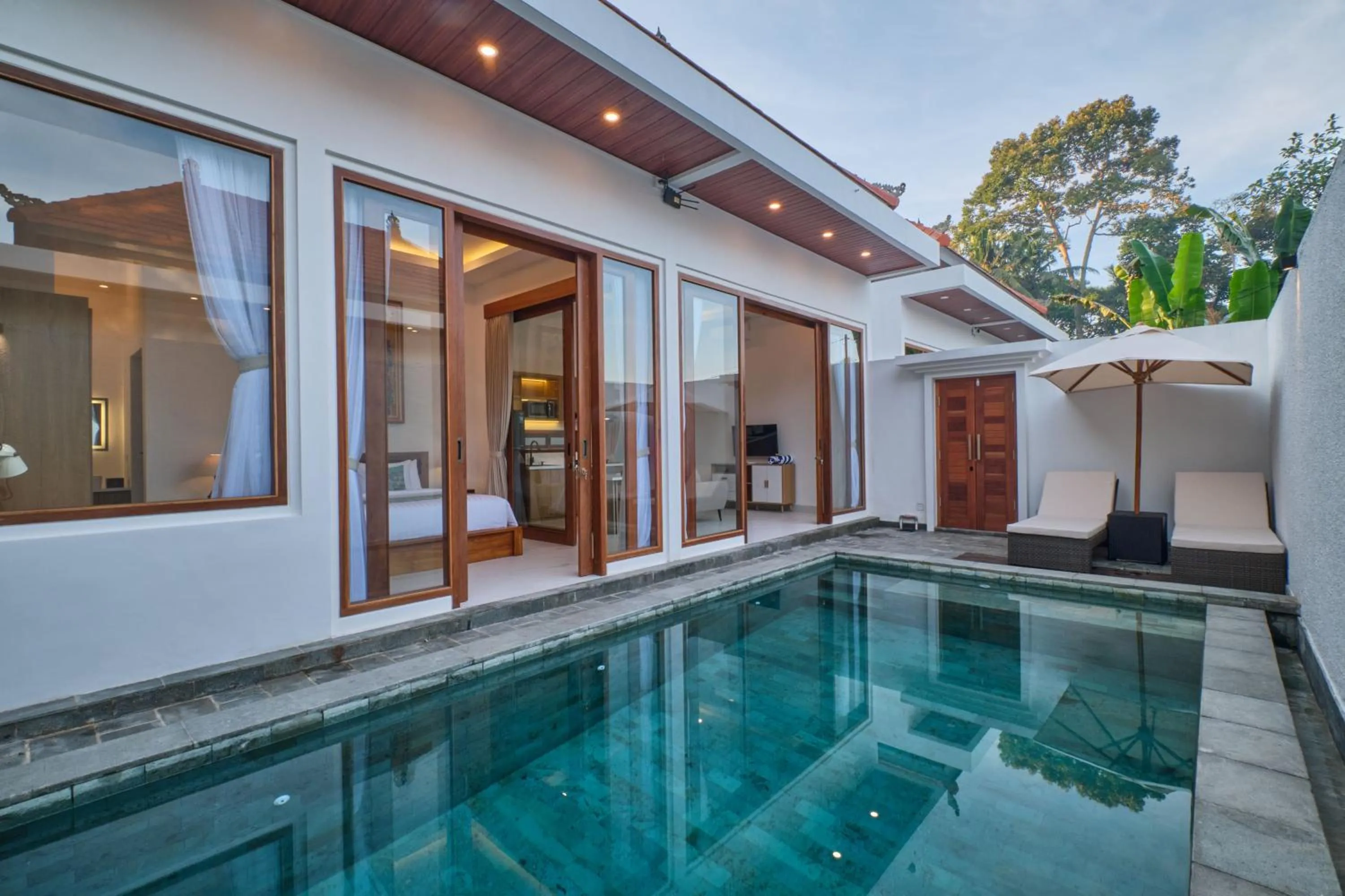 Pool view in The Lingga Villas Ubud