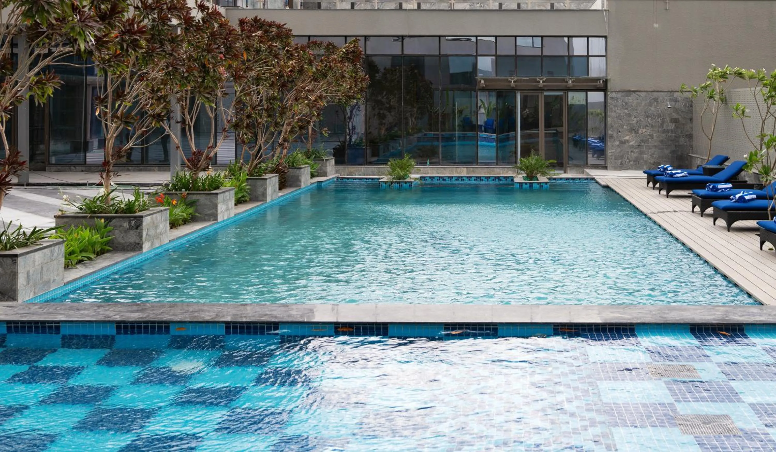 Pool view in Merlis Hotel Coimbatore