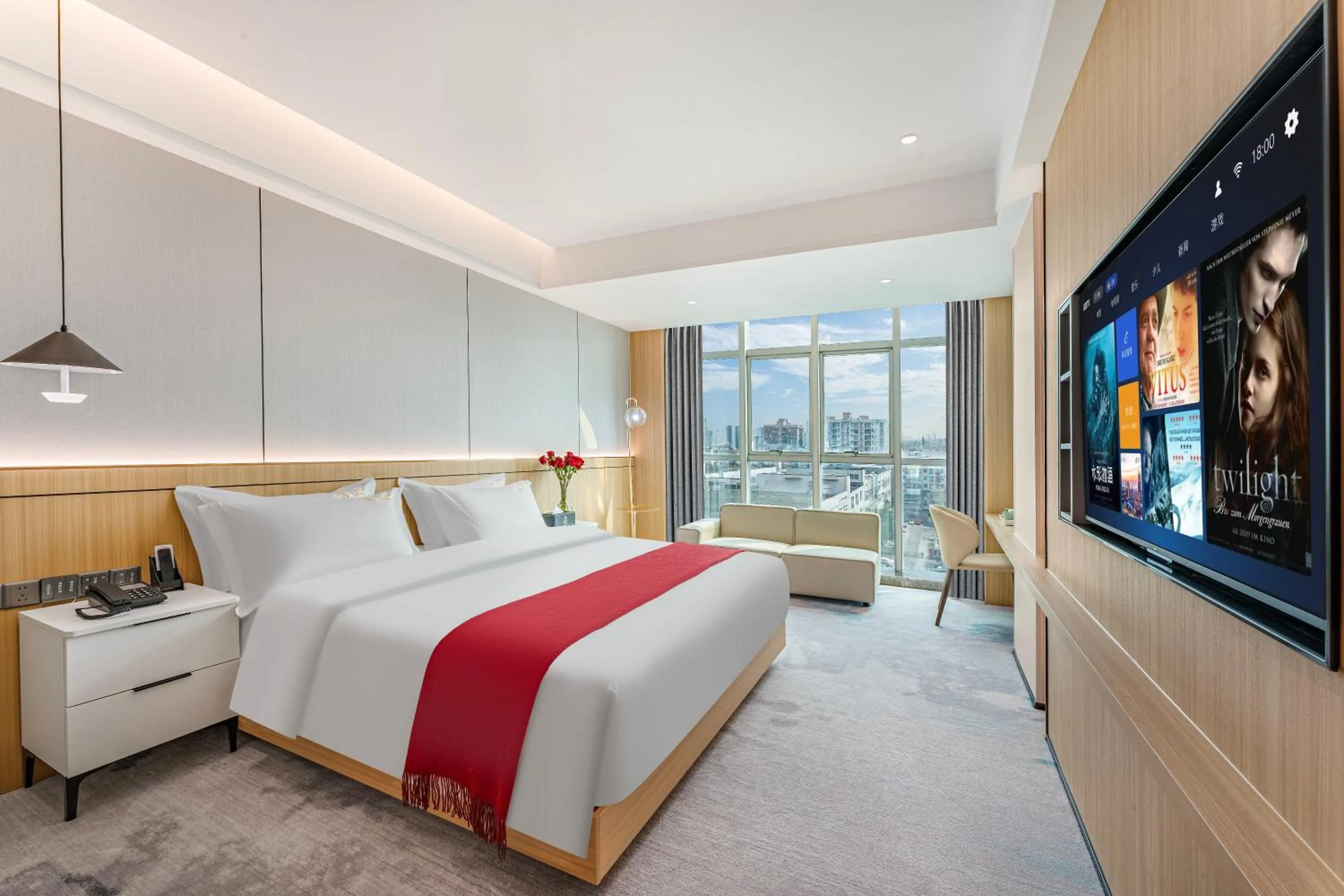 Bed in ParkHeng Hotel Shenzhen World Exhibition & Convention Center Branch
