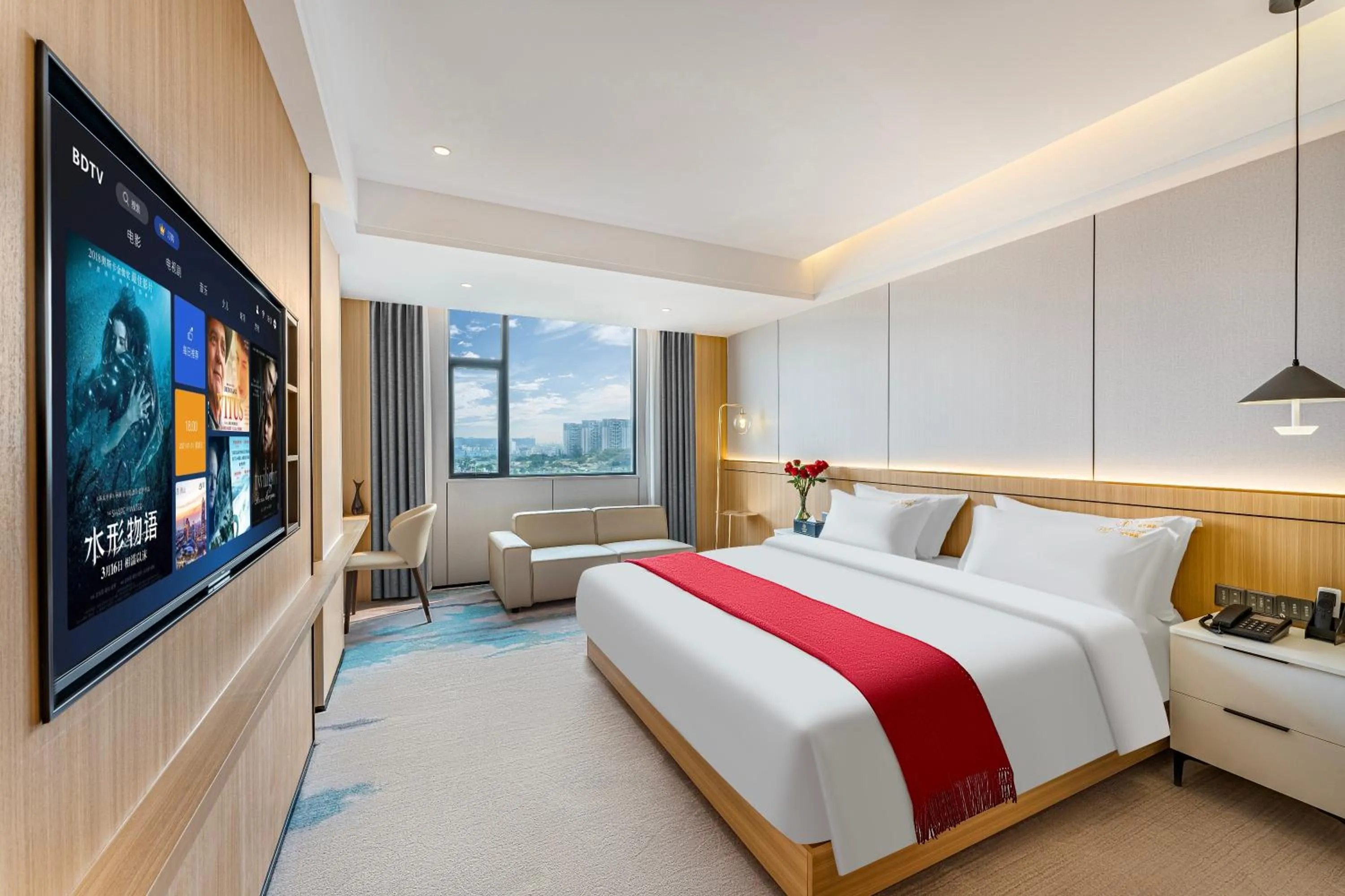 Bed in ParkHeng Hotel Shenzhen World Exhibition & Convention Center Branch