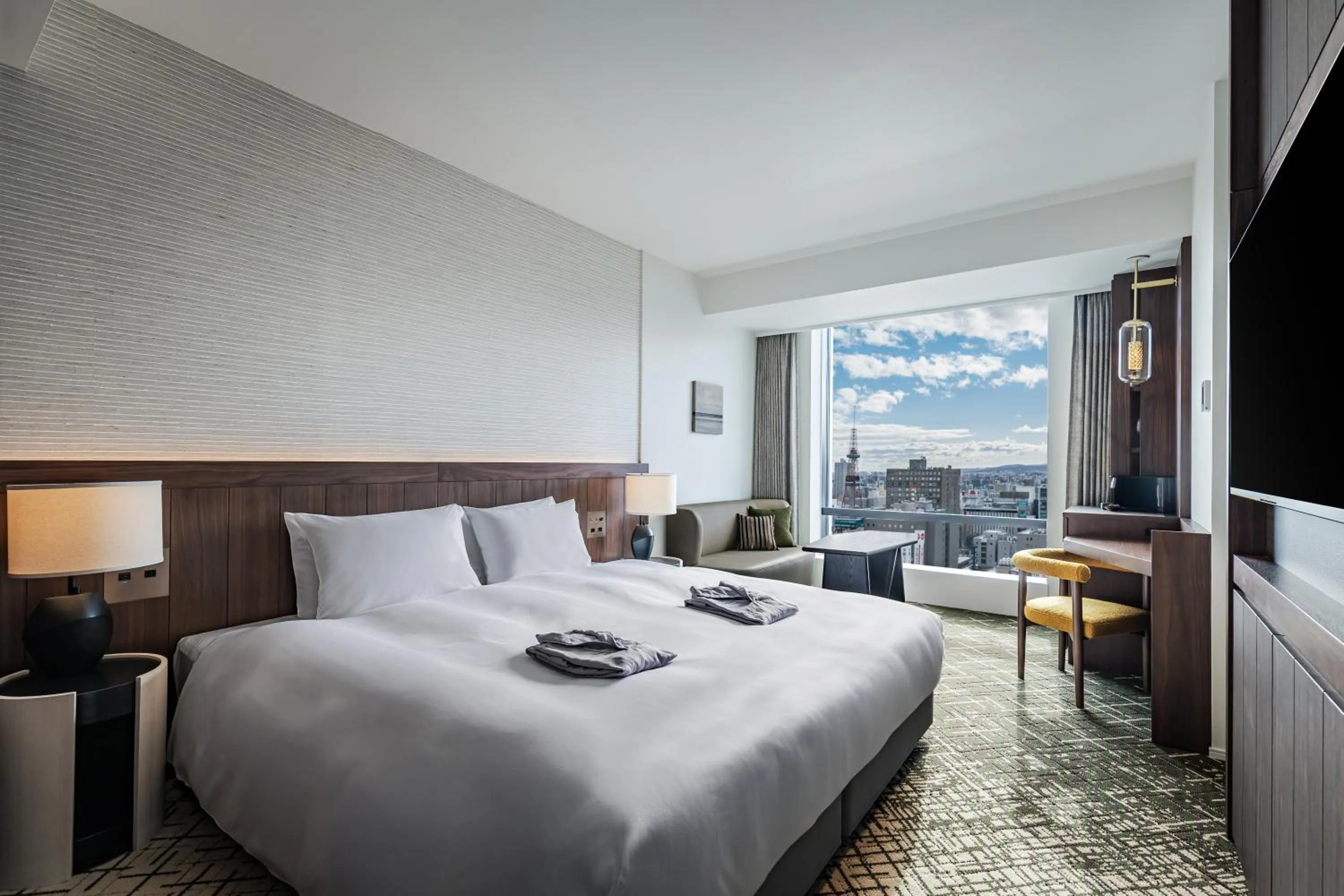 Photo of the whole room, Bed in The Gate Hotel Sapporo by Hulic