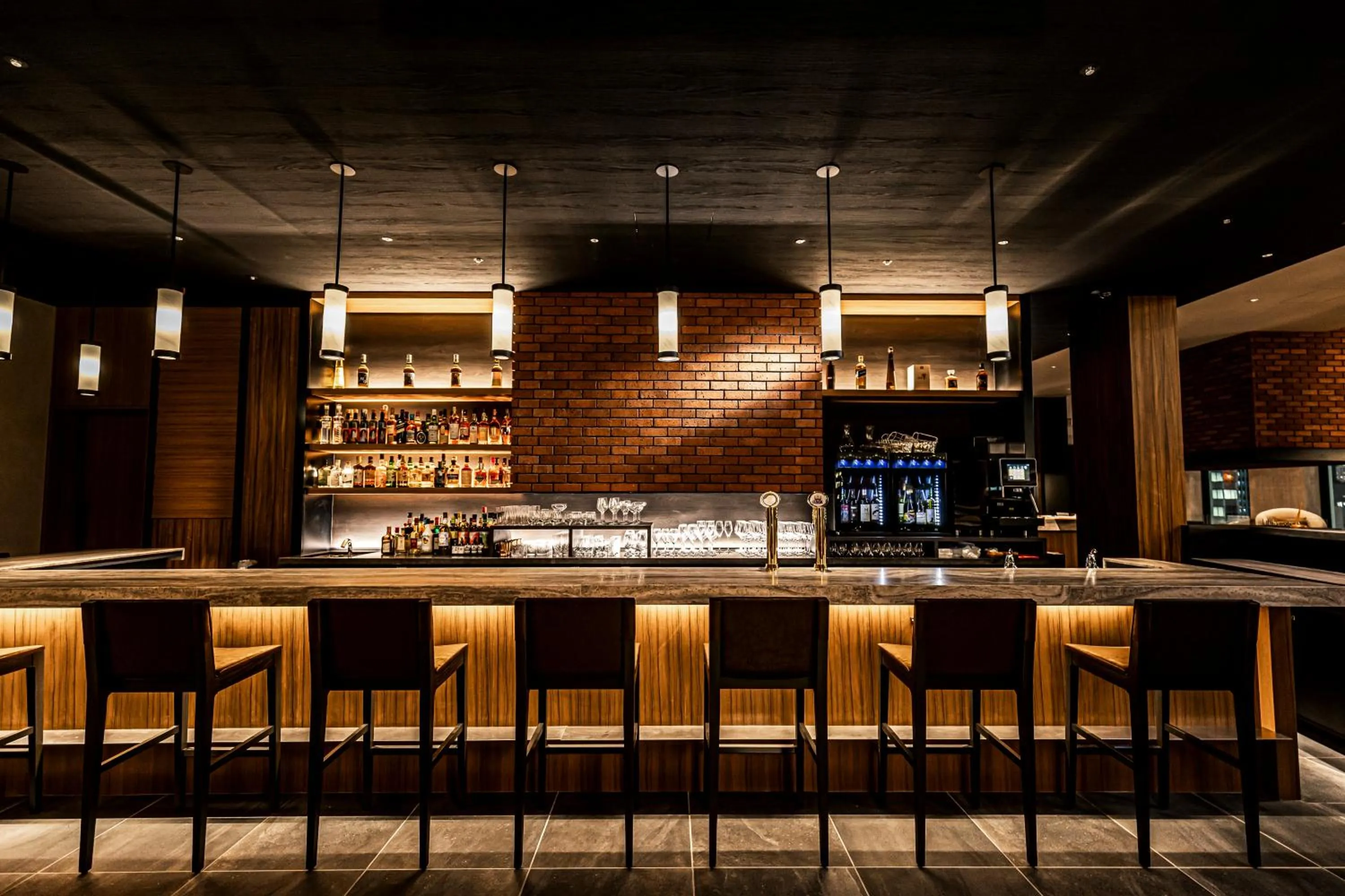 Lounge or bar in The Gate Hotel Sapporo by Hulic