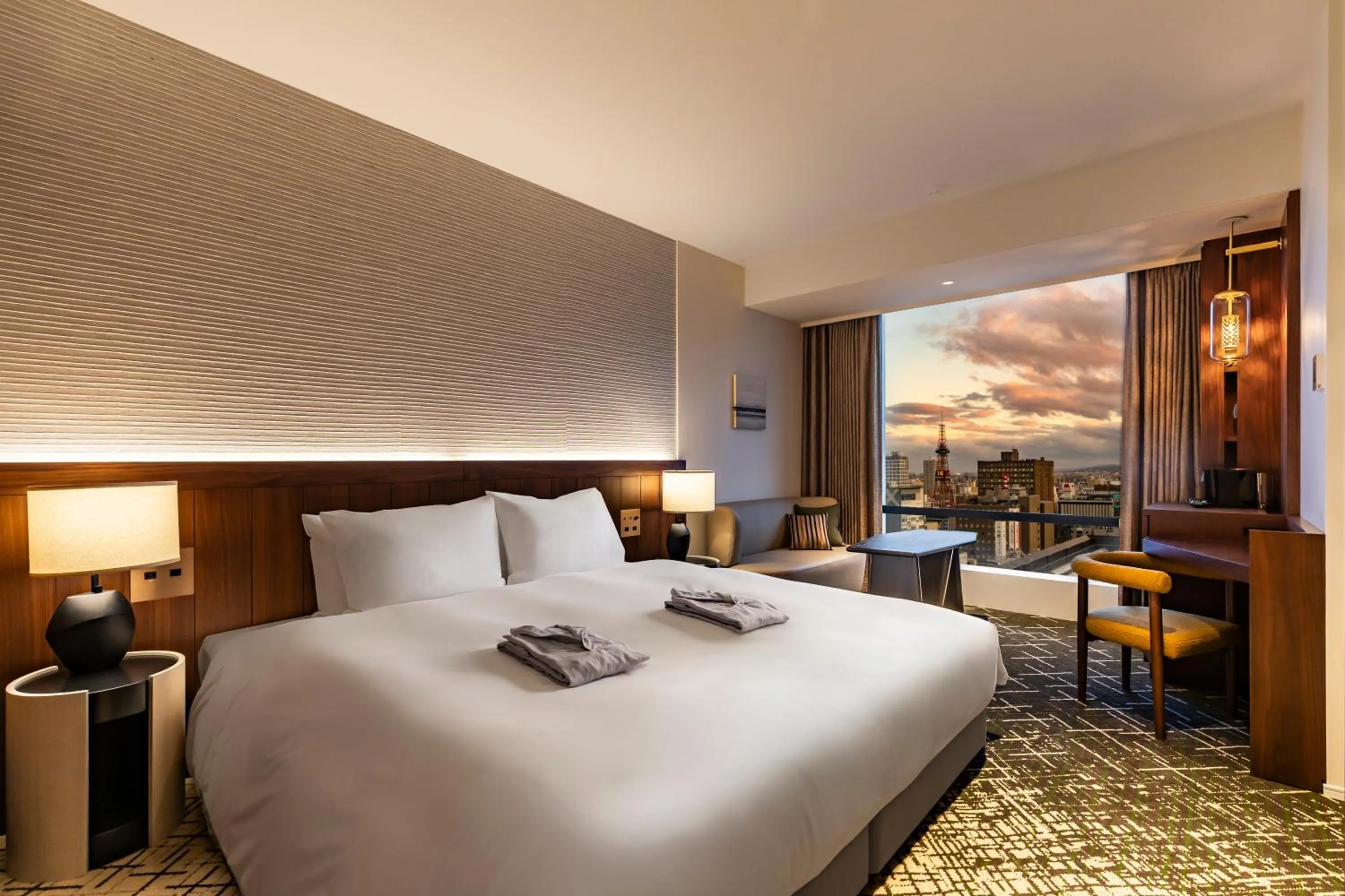 Bed in The Gate Hotel Sapporo by Hulic