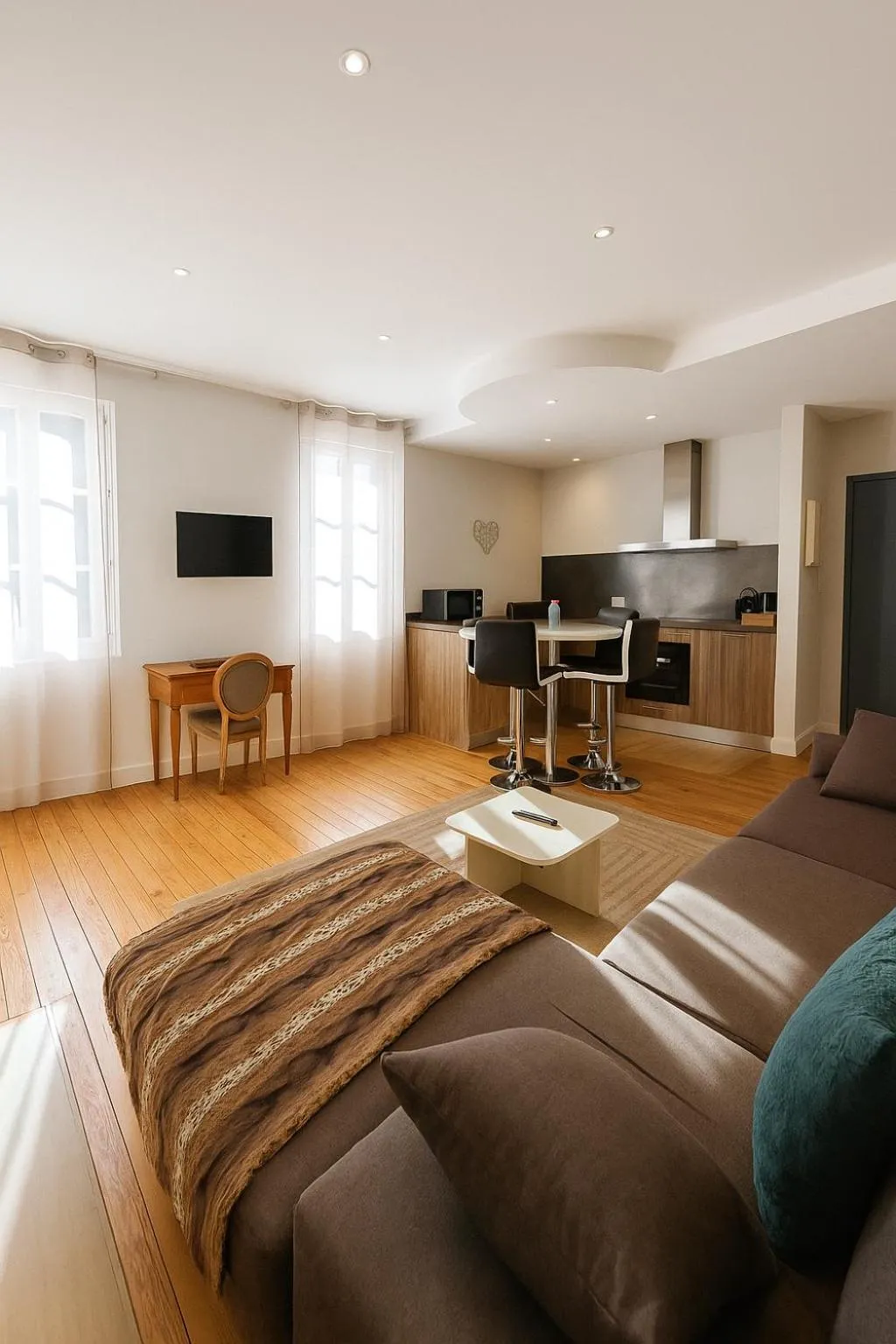 Living room in Appartements de l'Octroi avec parking