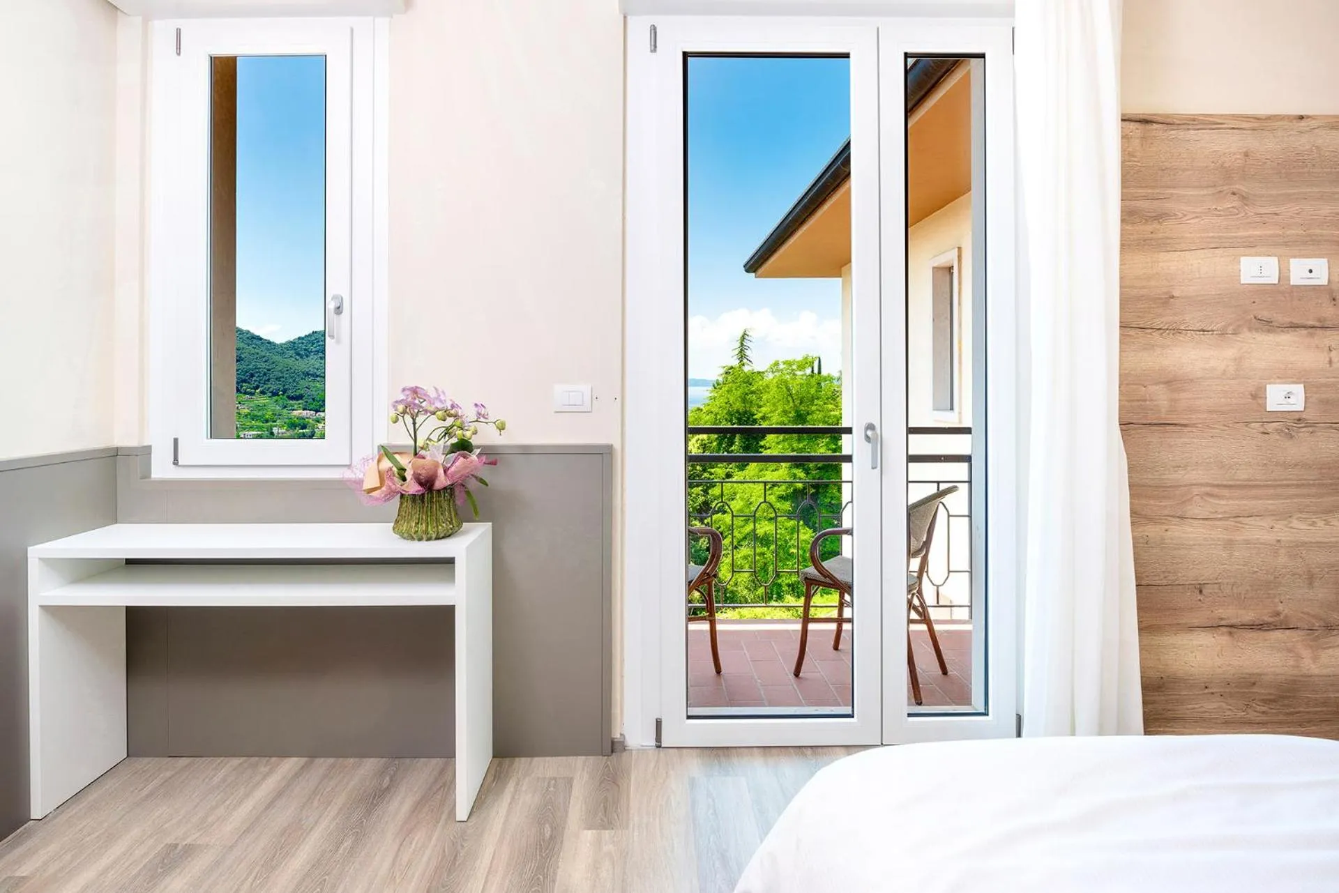 Living room, Bed in Residenza Panorama