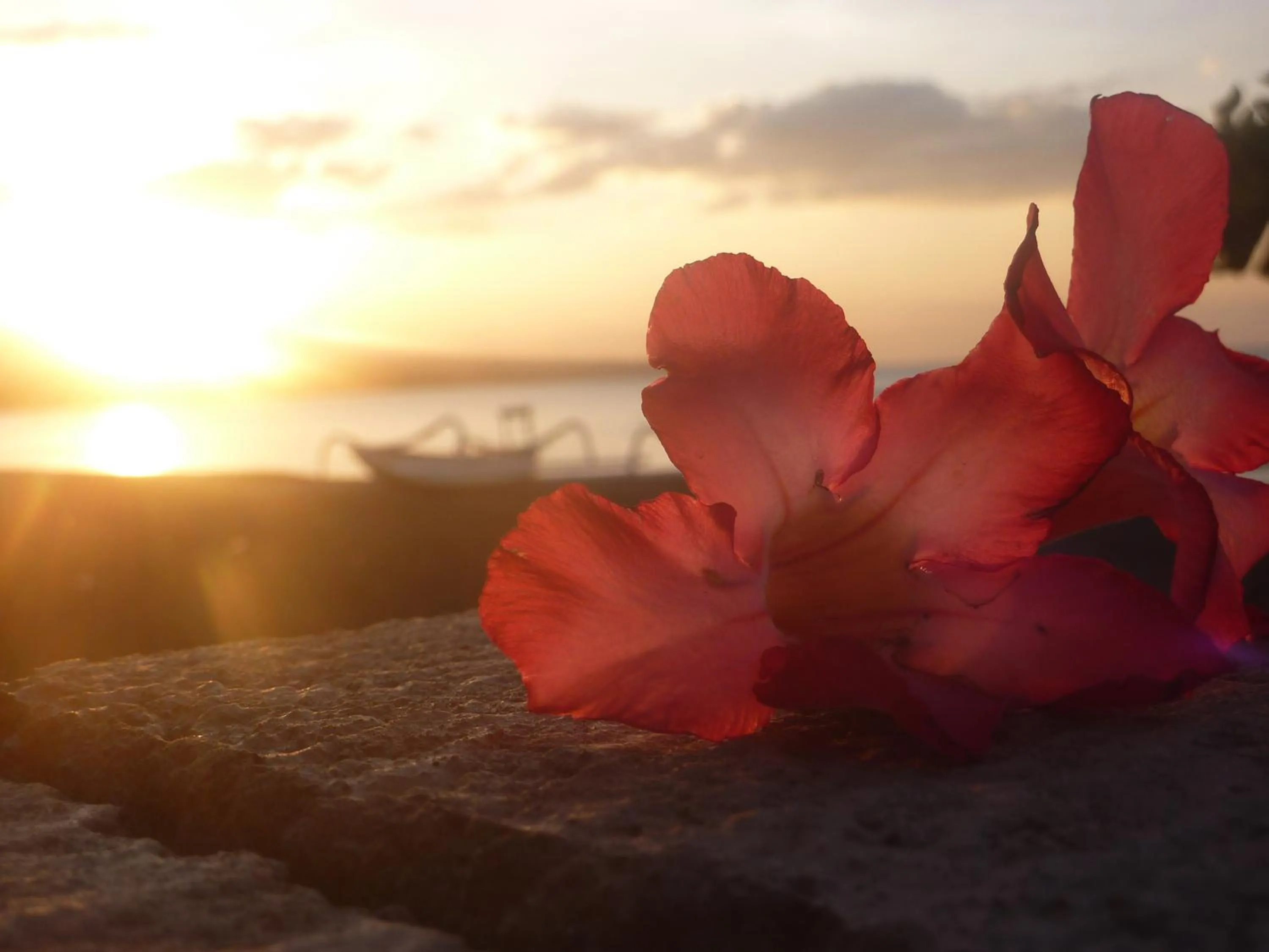 Sunset in Tambun Sari Beach Homestay