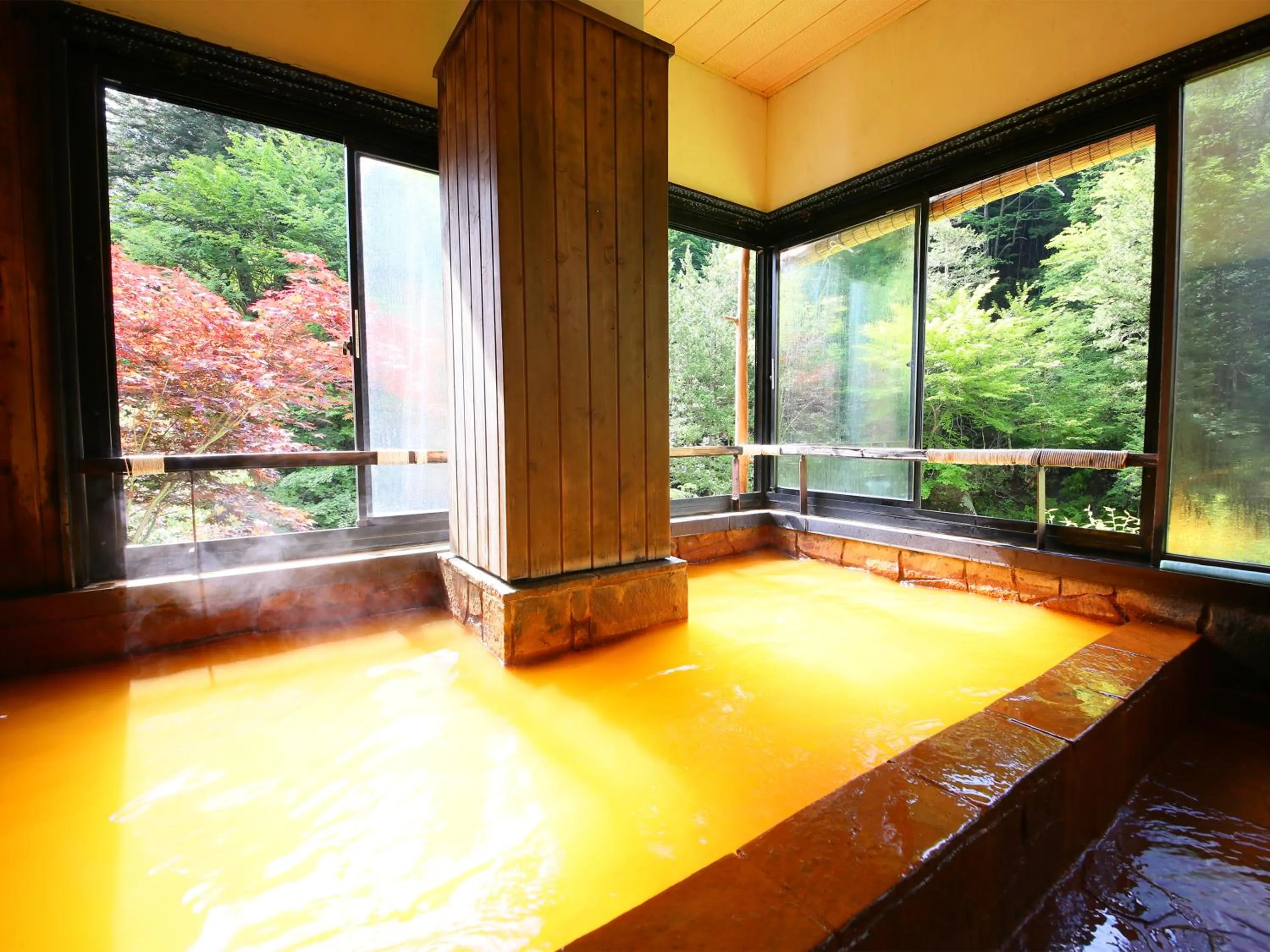 Hot Spring Bath in Yama no Yado Meiji Onsen