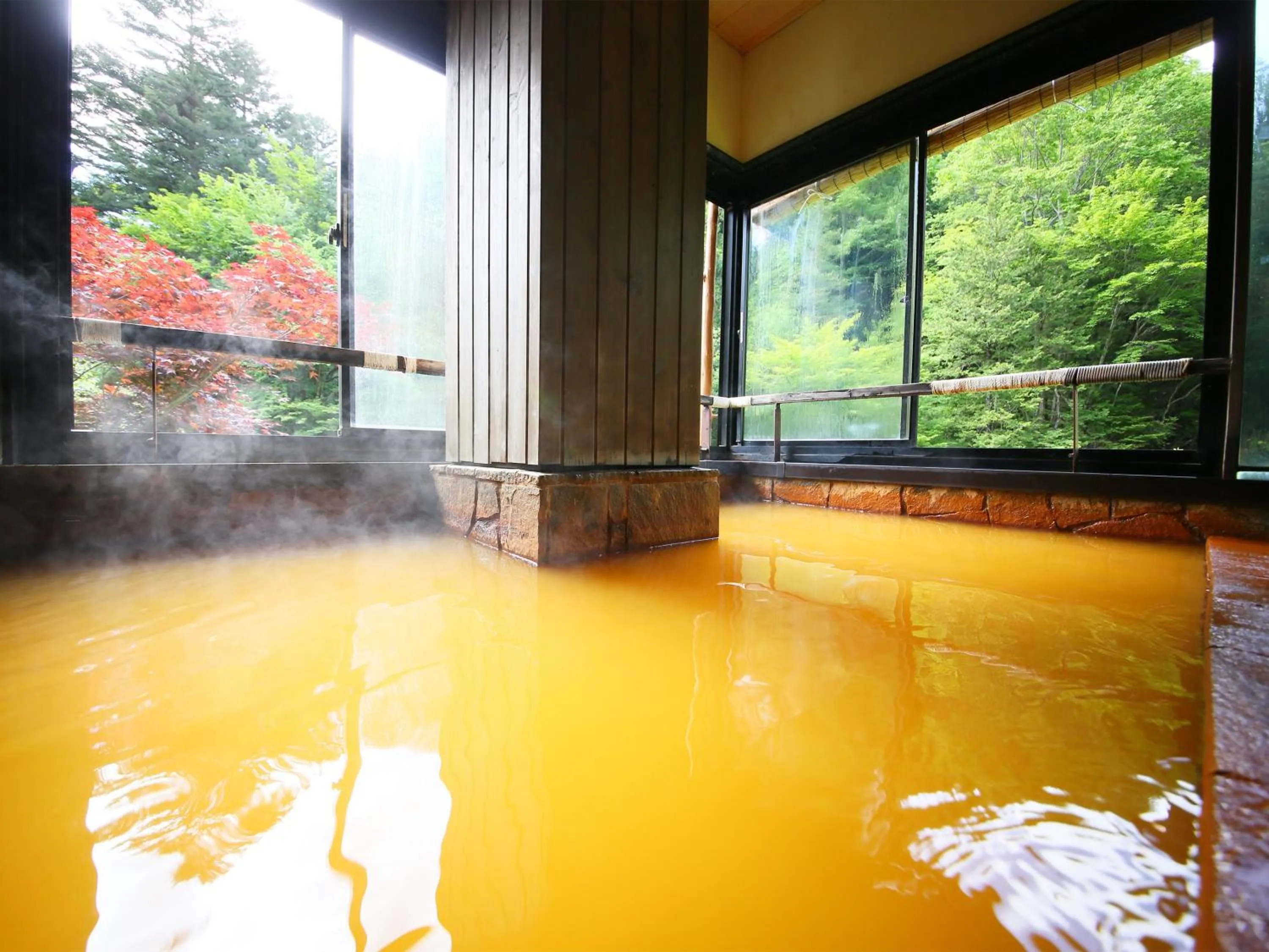 Hot Spring Bath in Yama no Yado Meiji Onsen