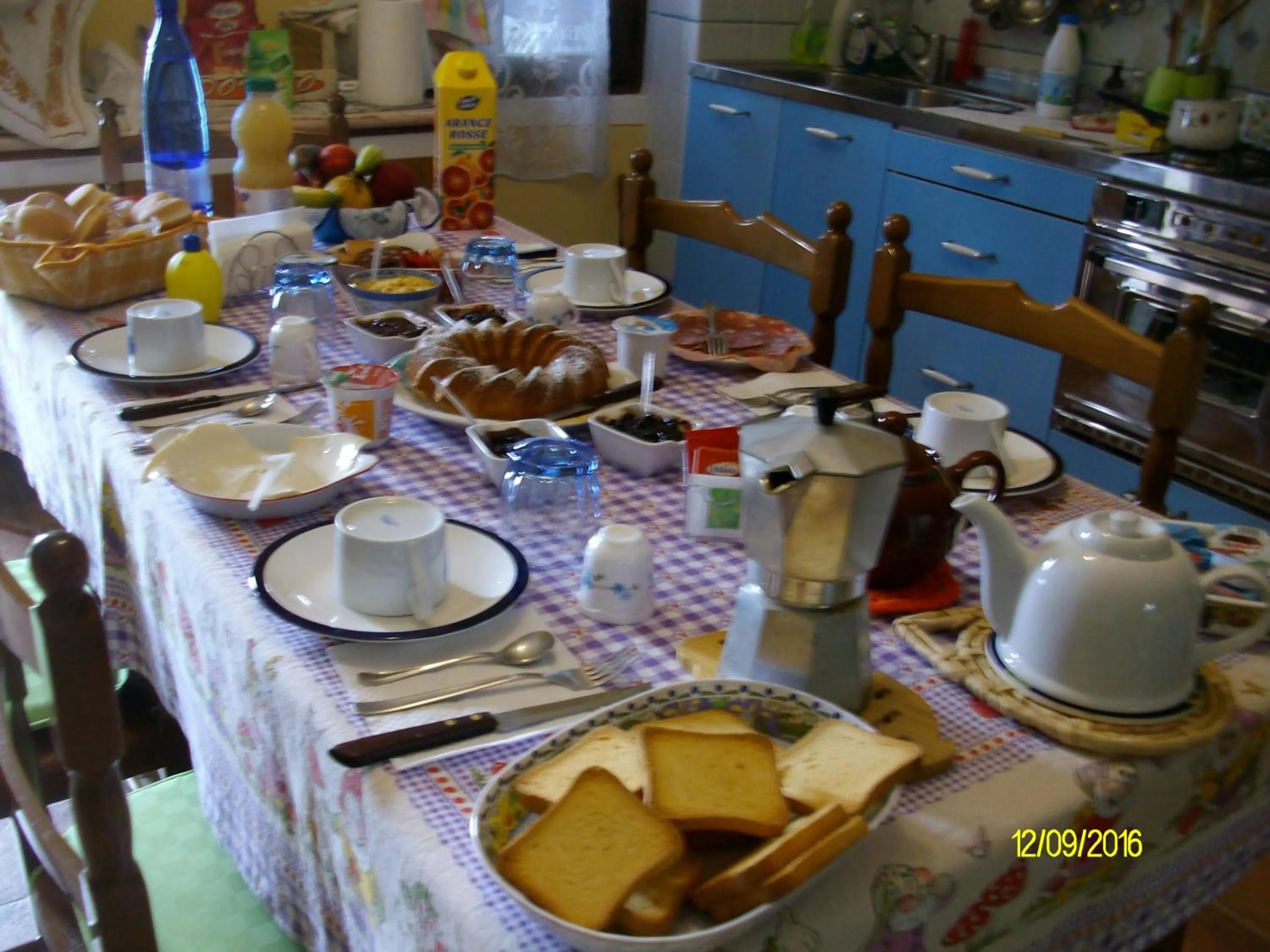 Italian breakfast in B&b San Nicola