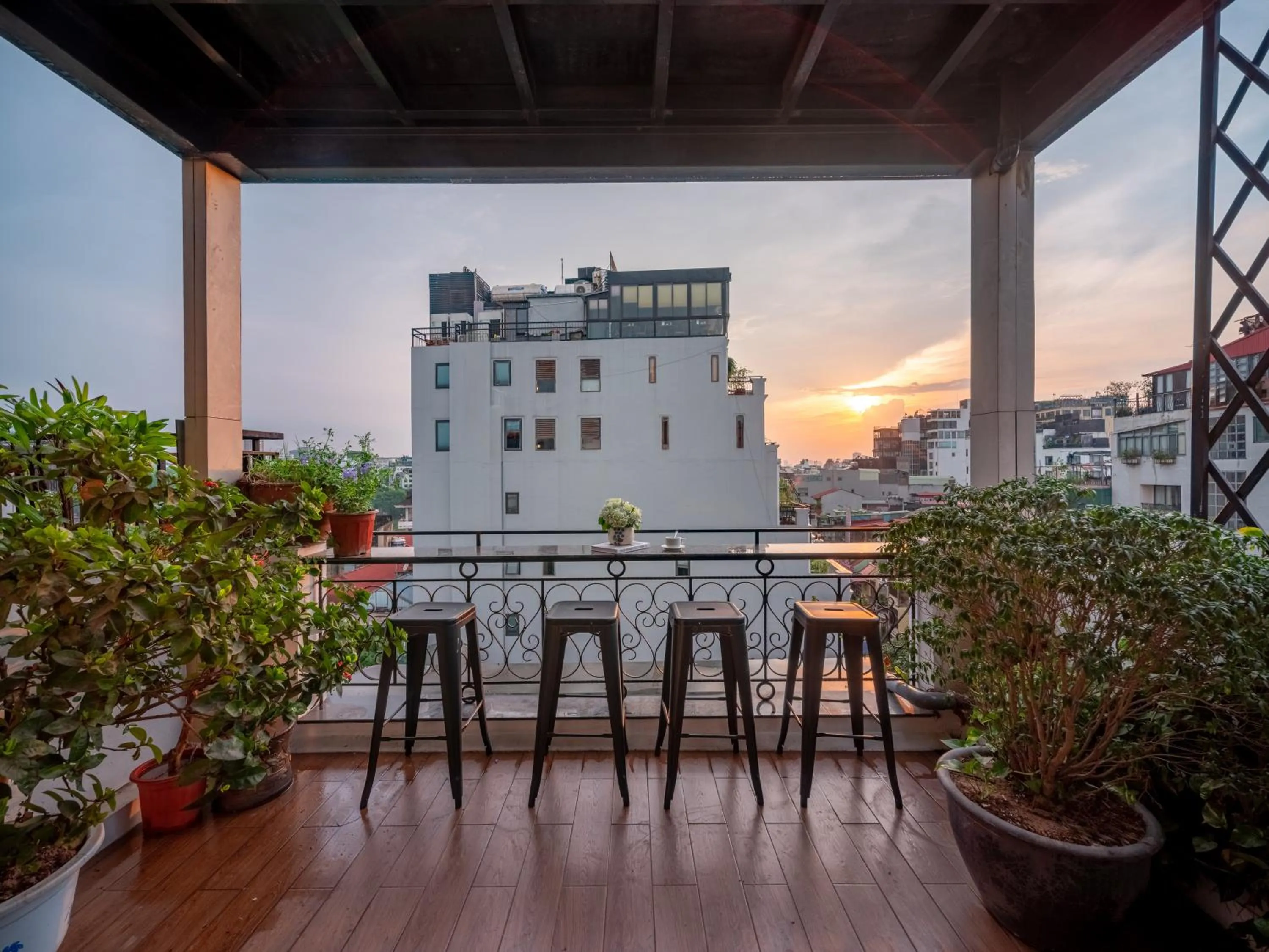 Balcony/Terrace in Hanoi HM Boutique Hotel