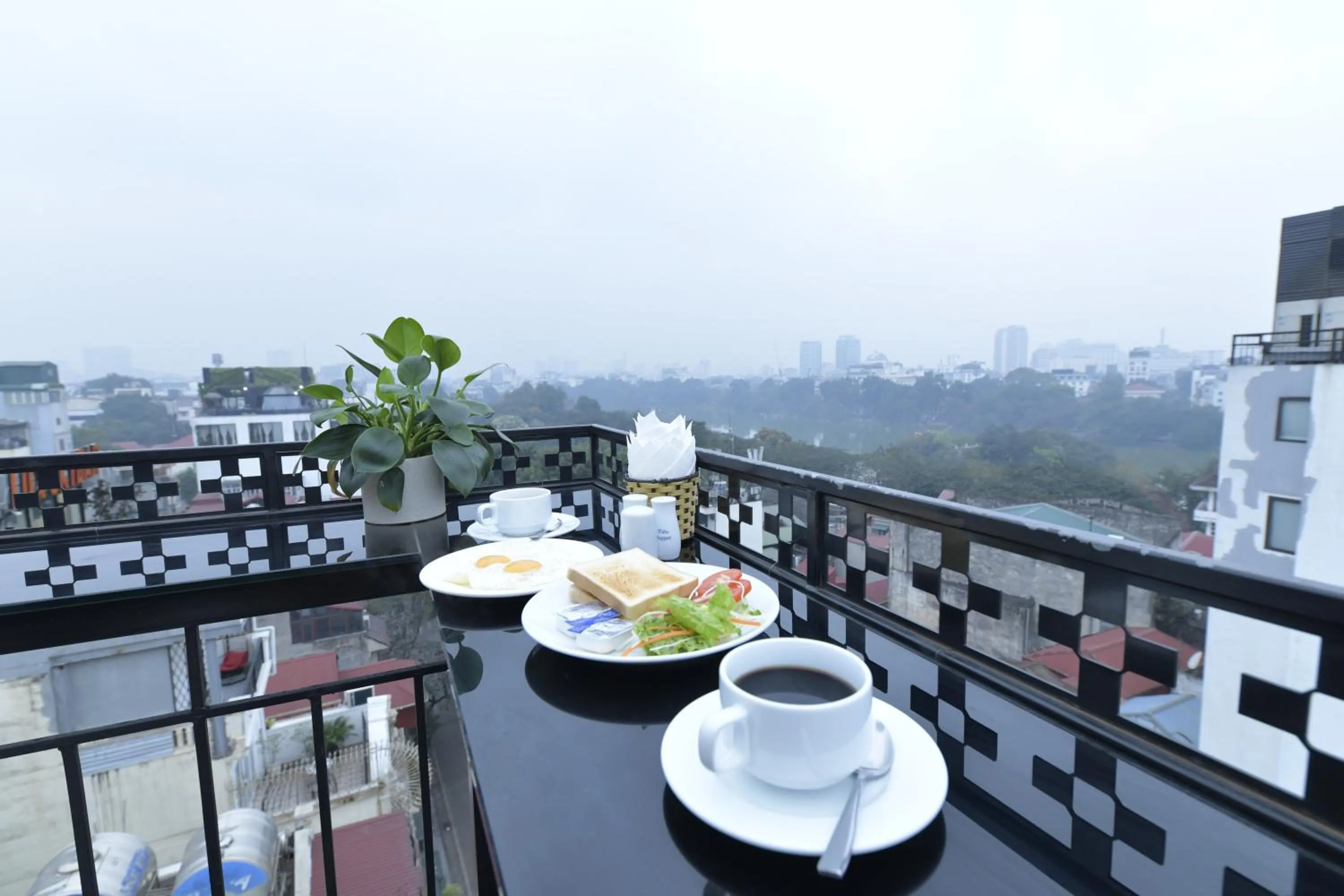 Buffet breakfast in Hanoi HM Boutique Hotel