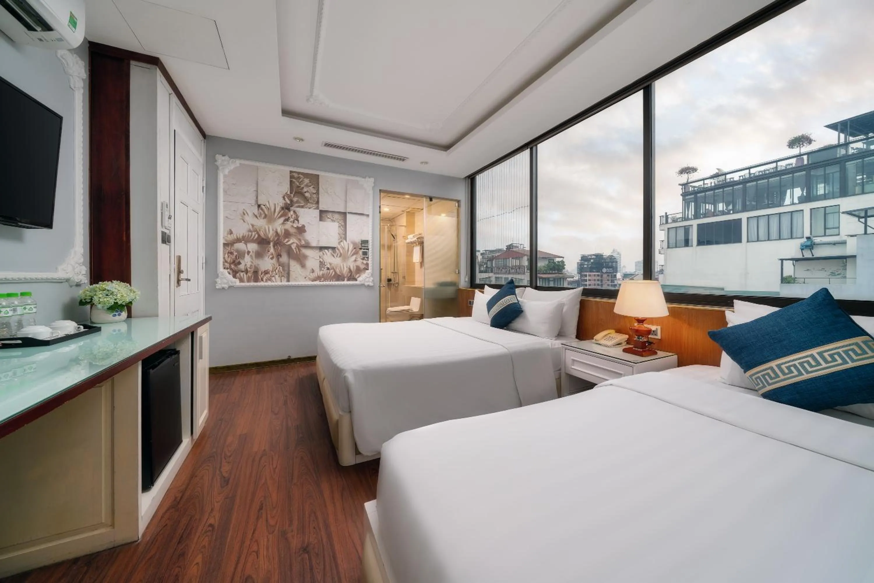 Living room, Bed in Hanoi HM Boutique Hotel