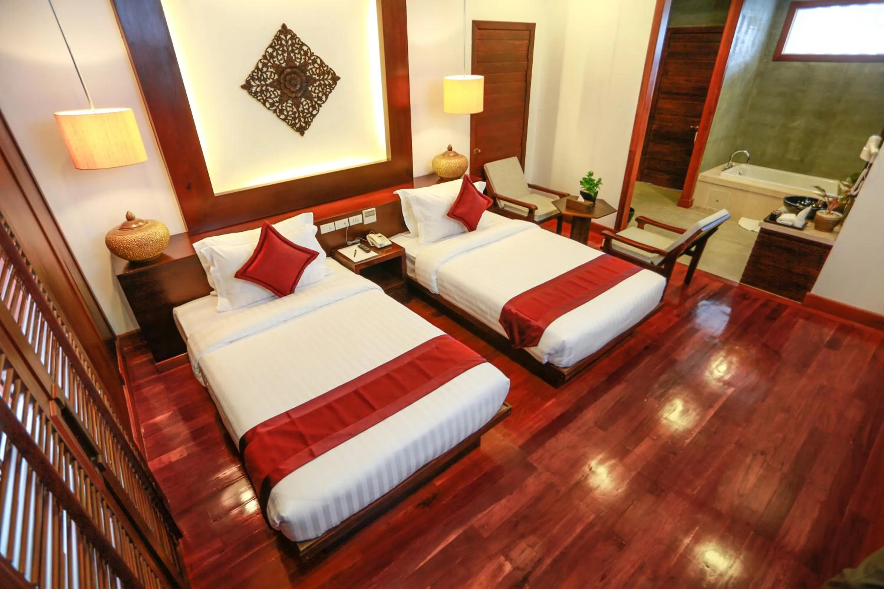 Bed in The Moon Residence & Spa