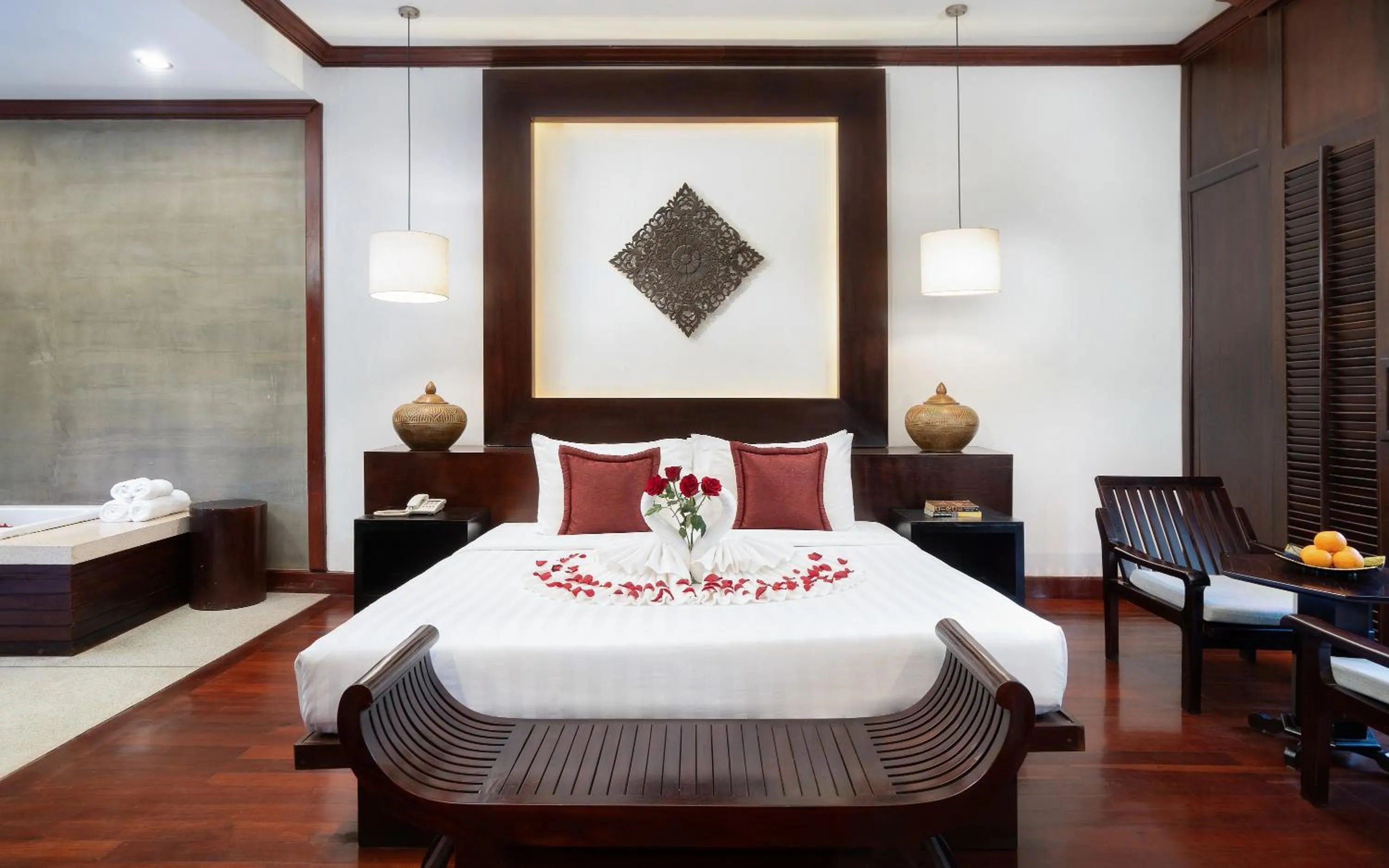 Bed in The Moon Residence & Spa