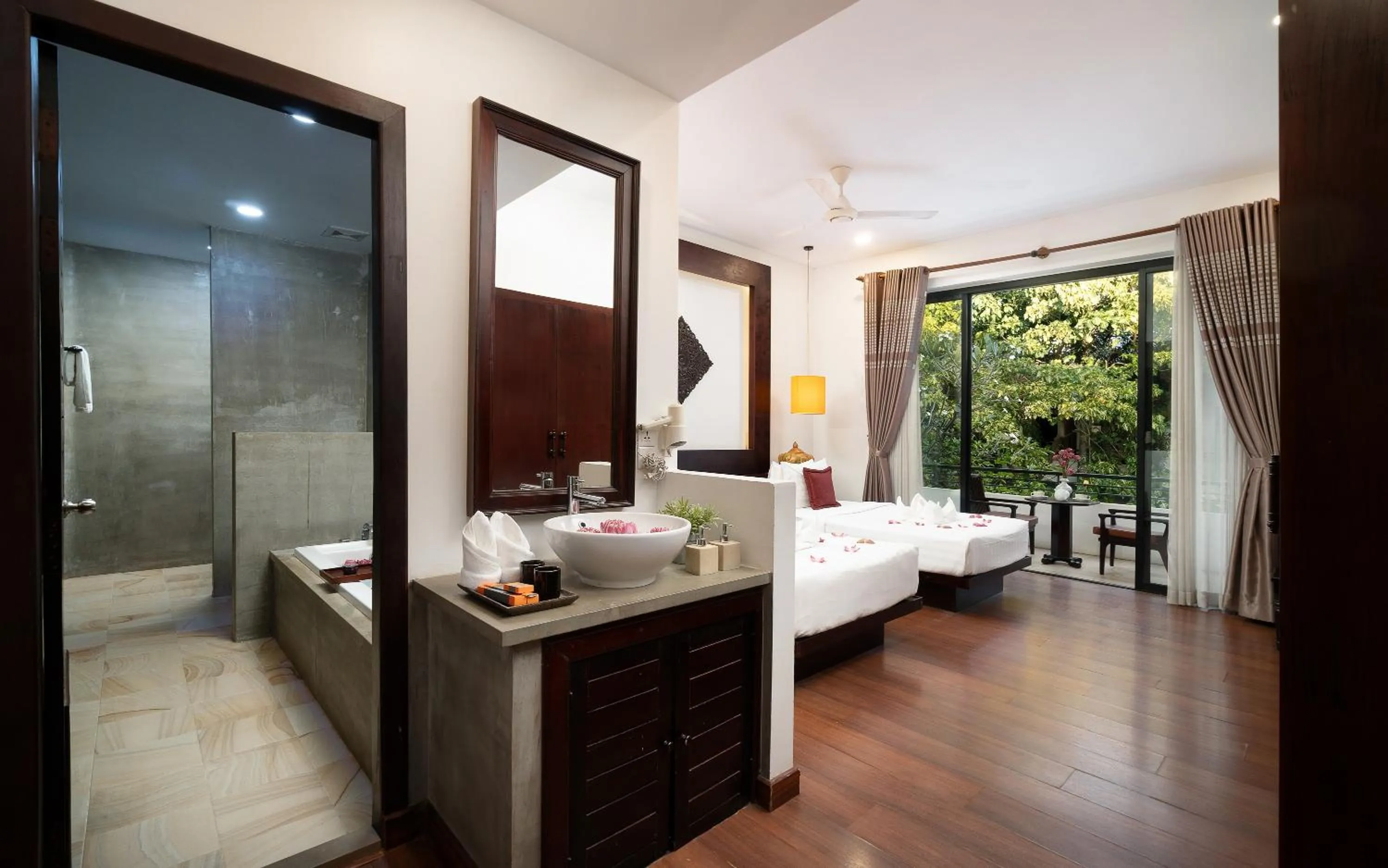 Bed in The Moon Residence & Spa