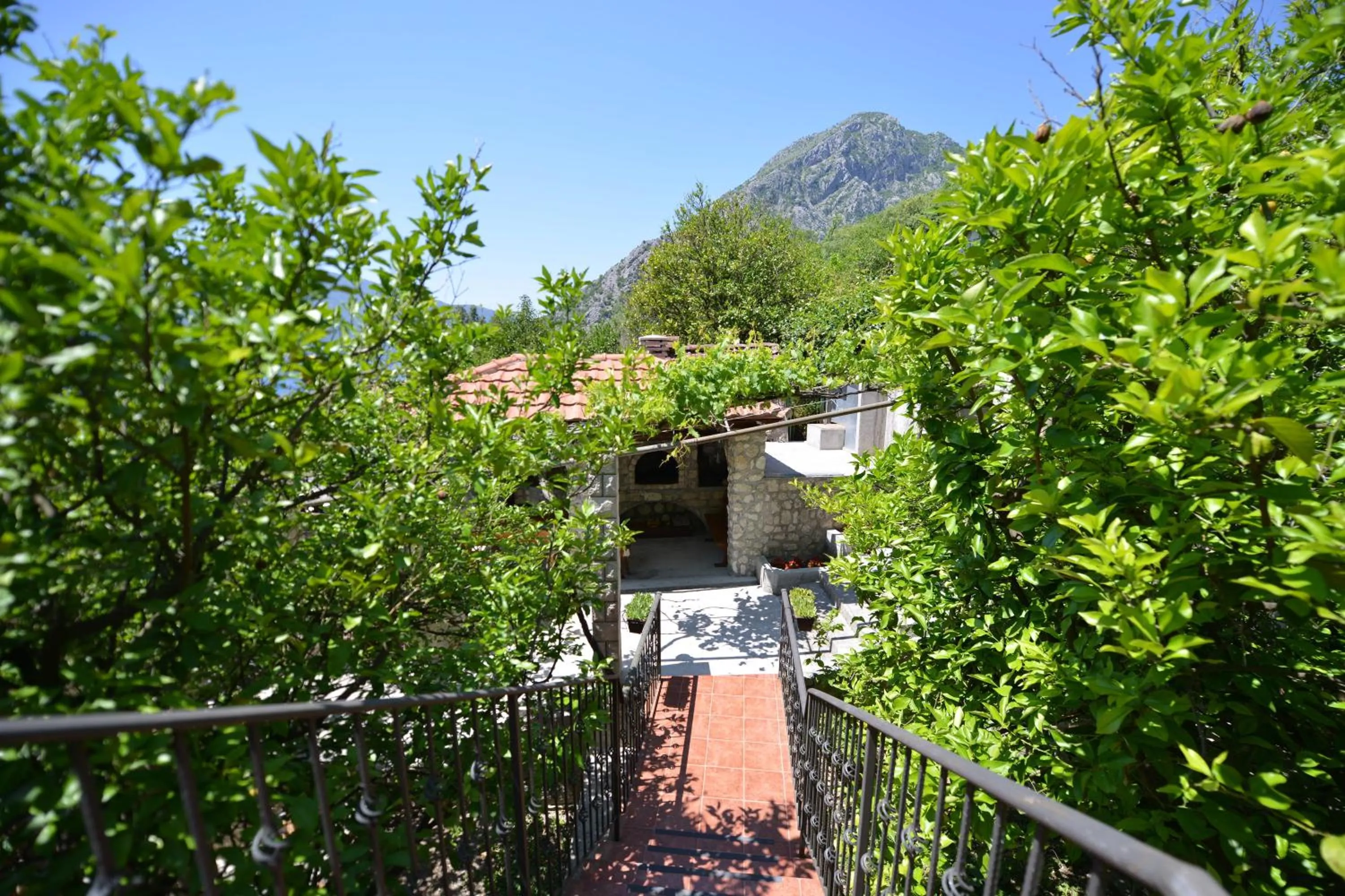 Patio in J & P Apartments Orahovac