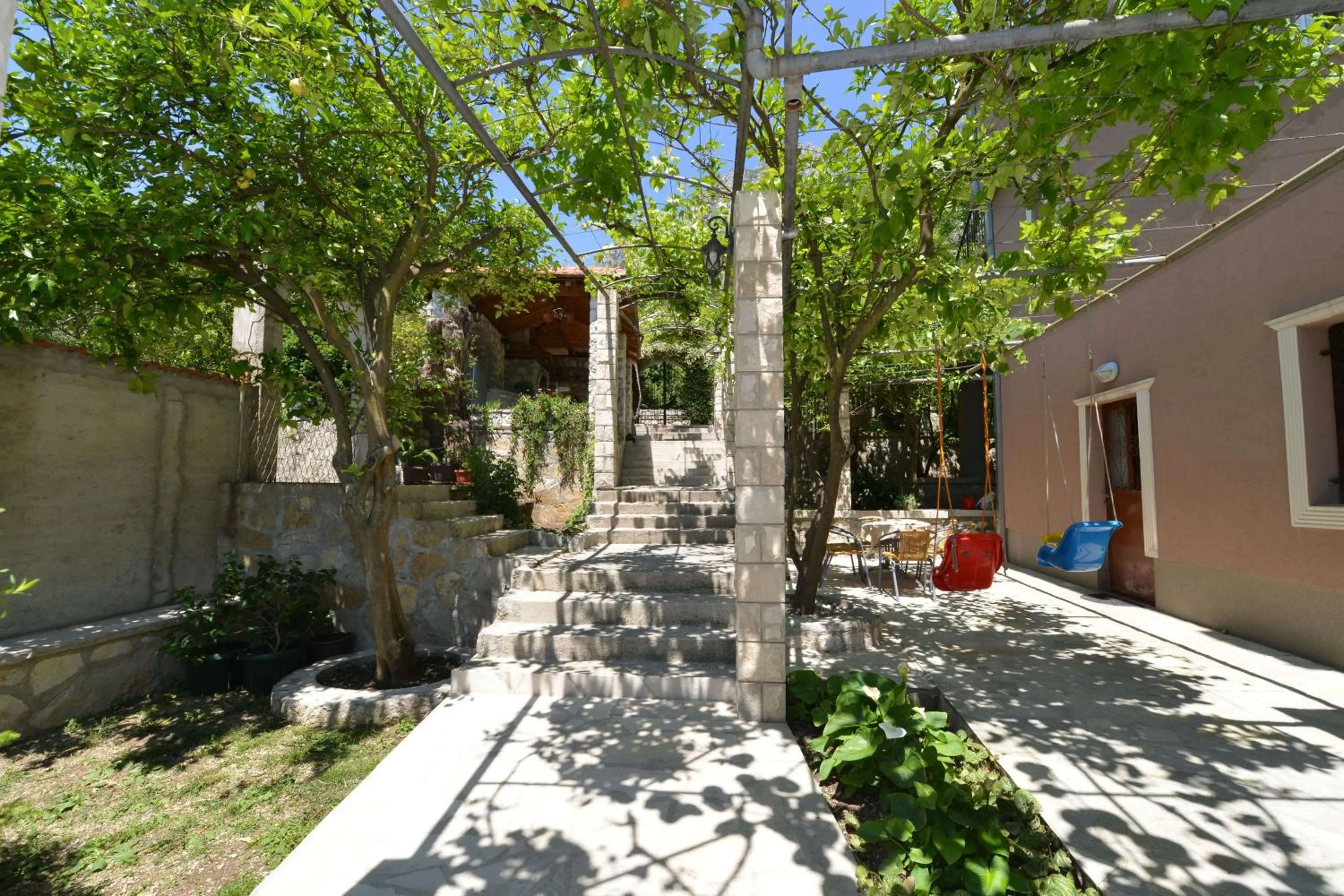 Patio in J & P Apartments Orahovac