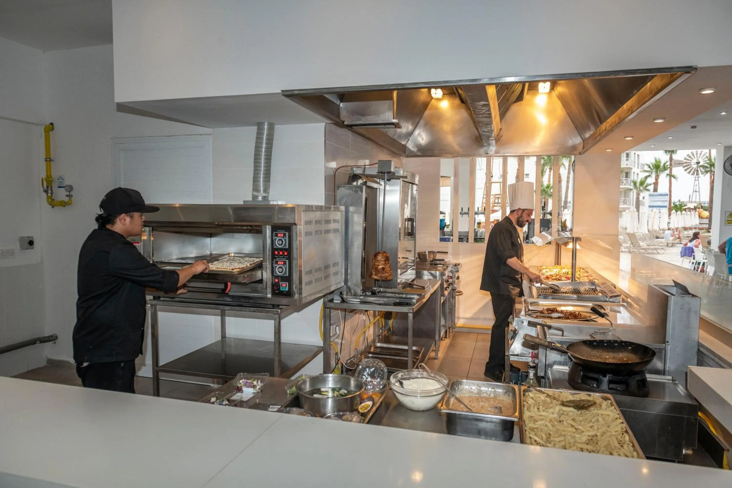 Buffet breakfast in Papantonia Hotel