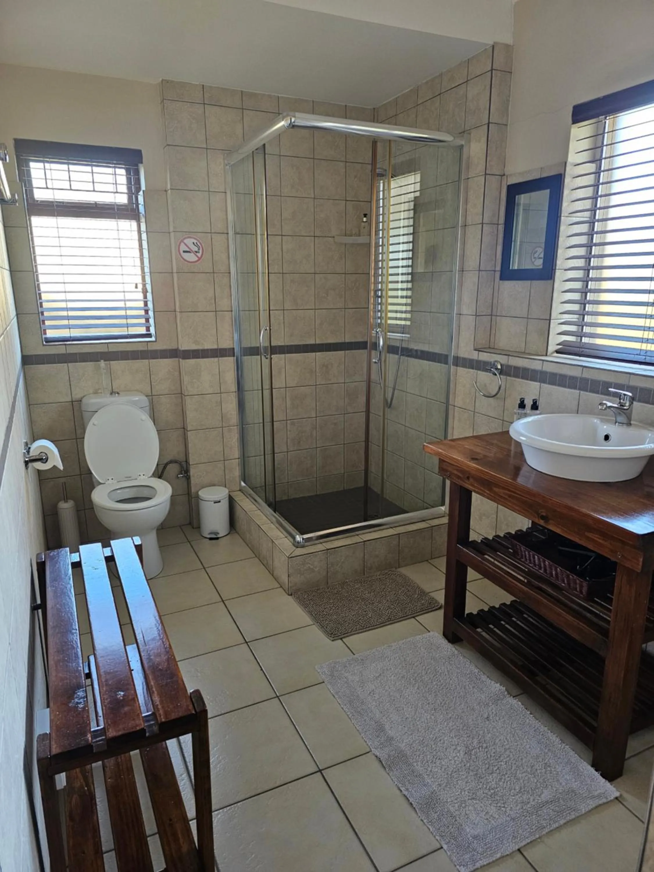 Shower in 113 on Robberg