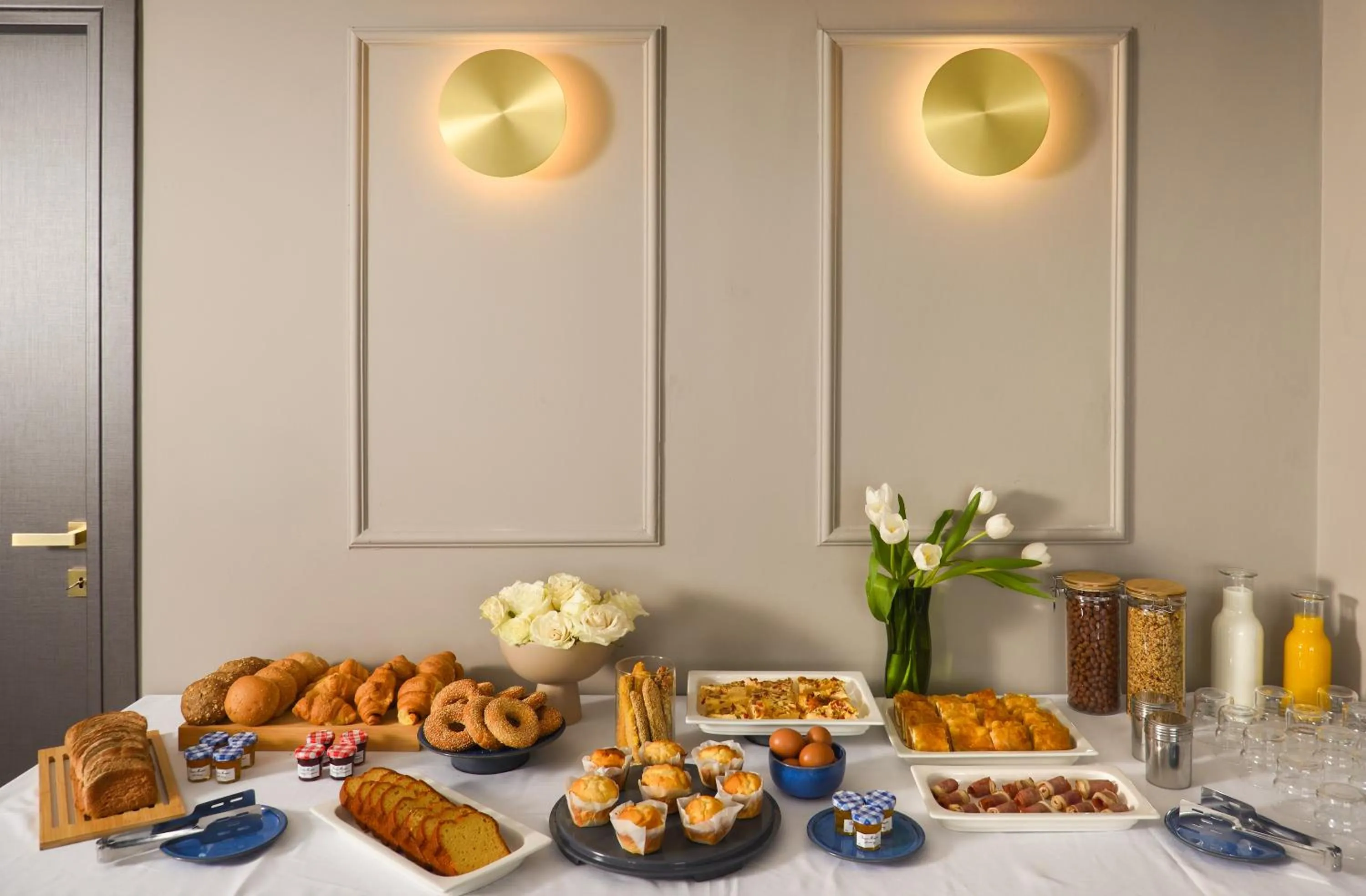 Buffet breakfast in The Oscar Olympic Hotel