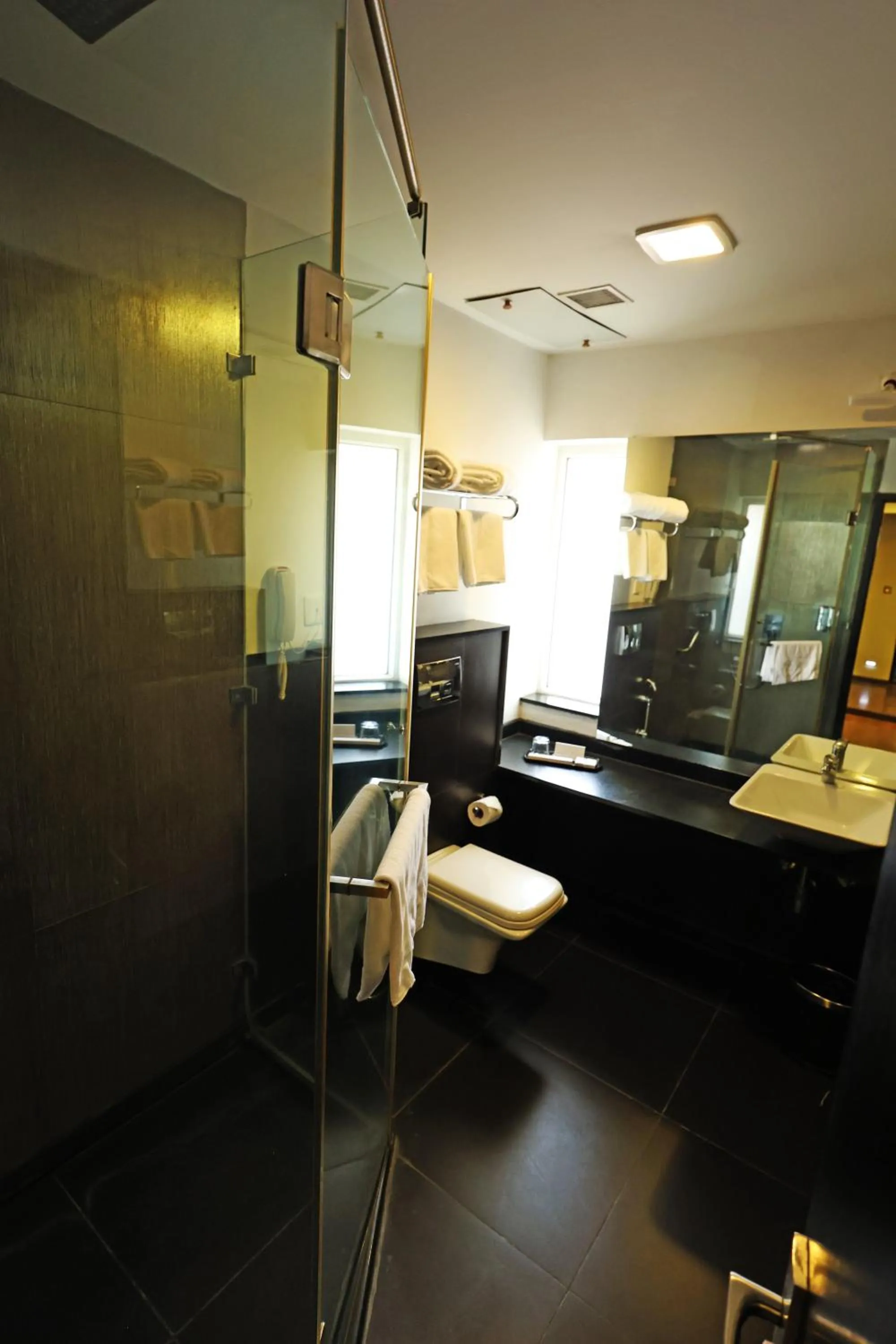 Shower in Purple Brigade, Bangalore