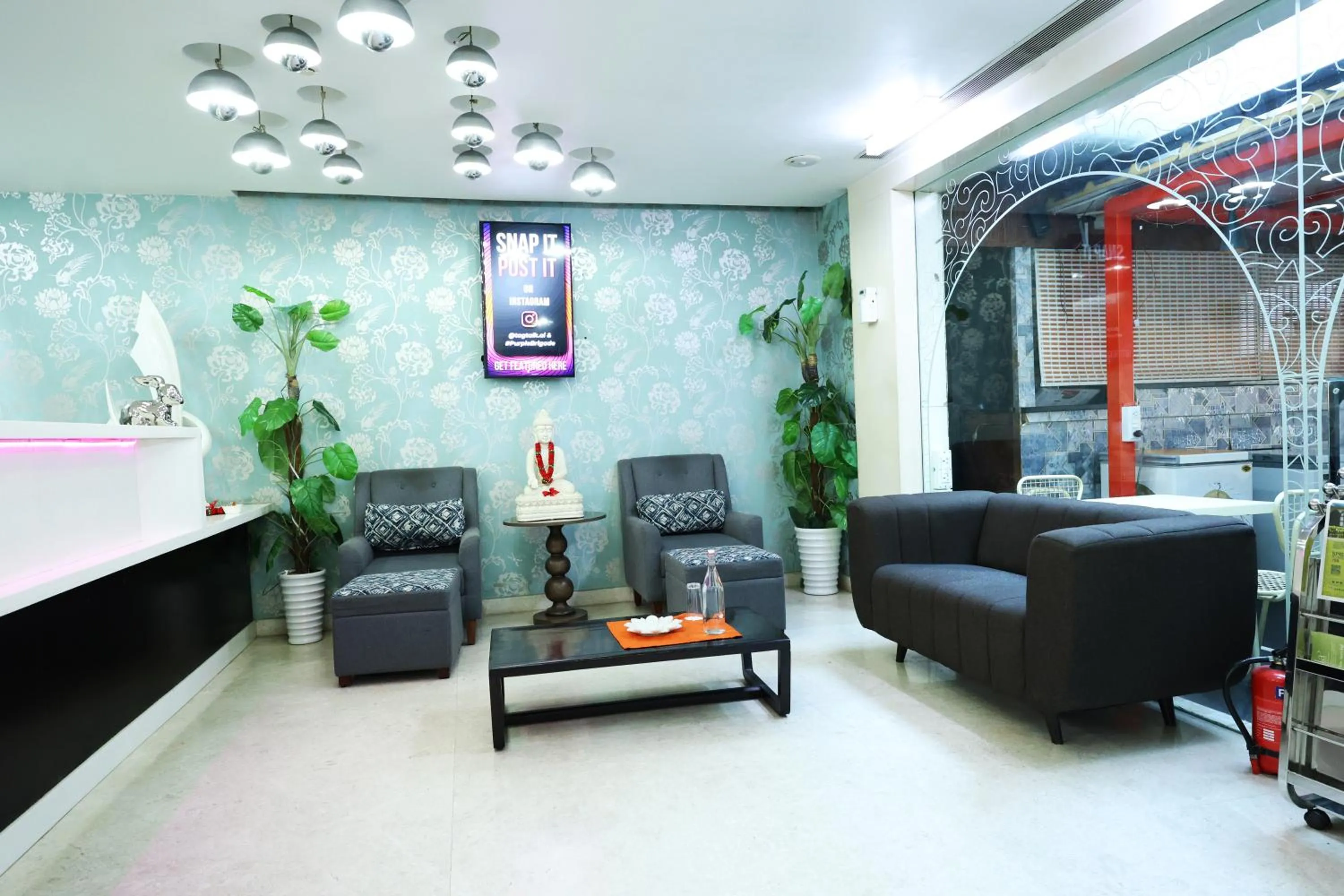 Lobby or reception in Purple Brigade, Bangalore