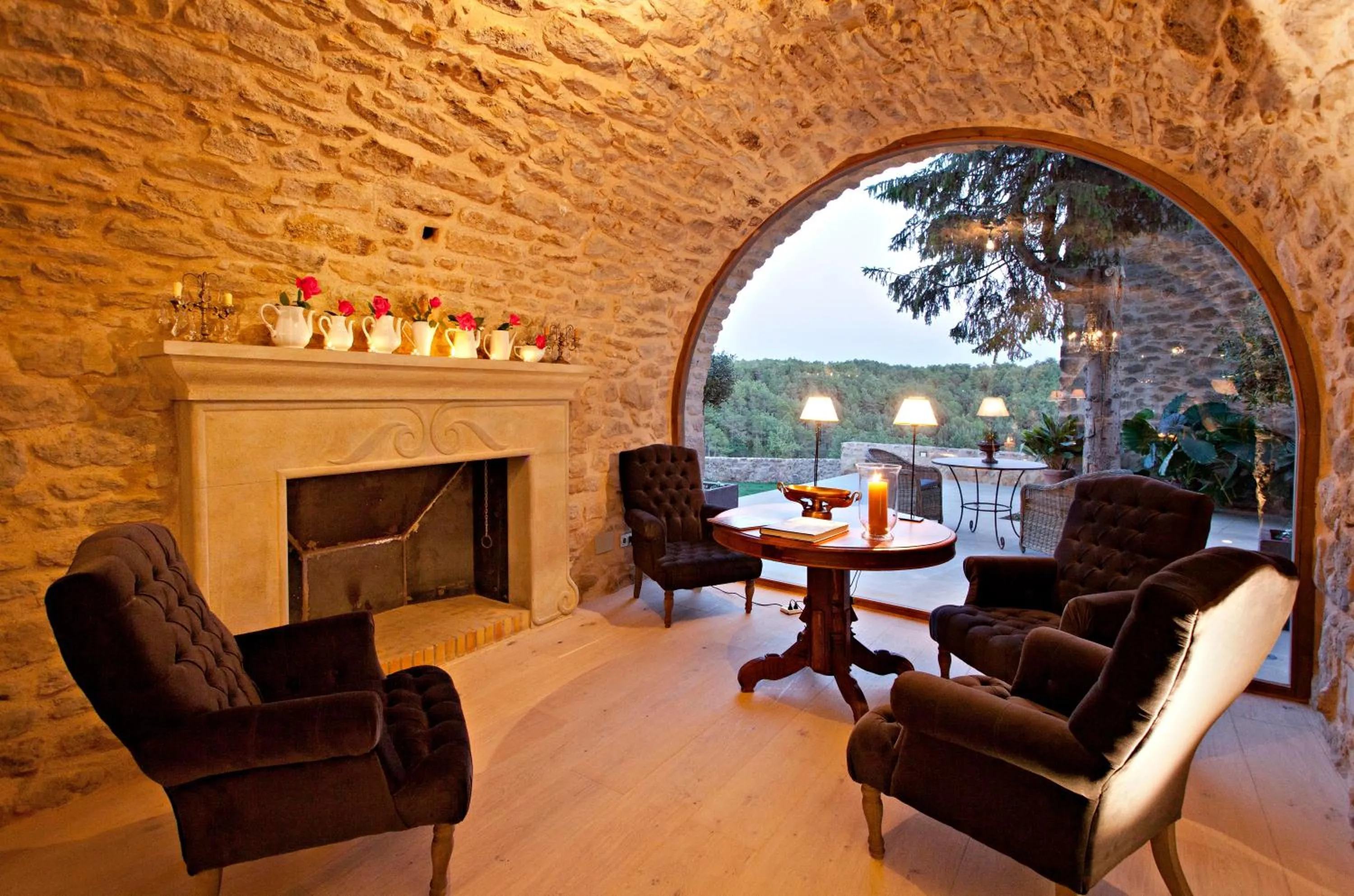 Living room in La Vella Farga Hotel