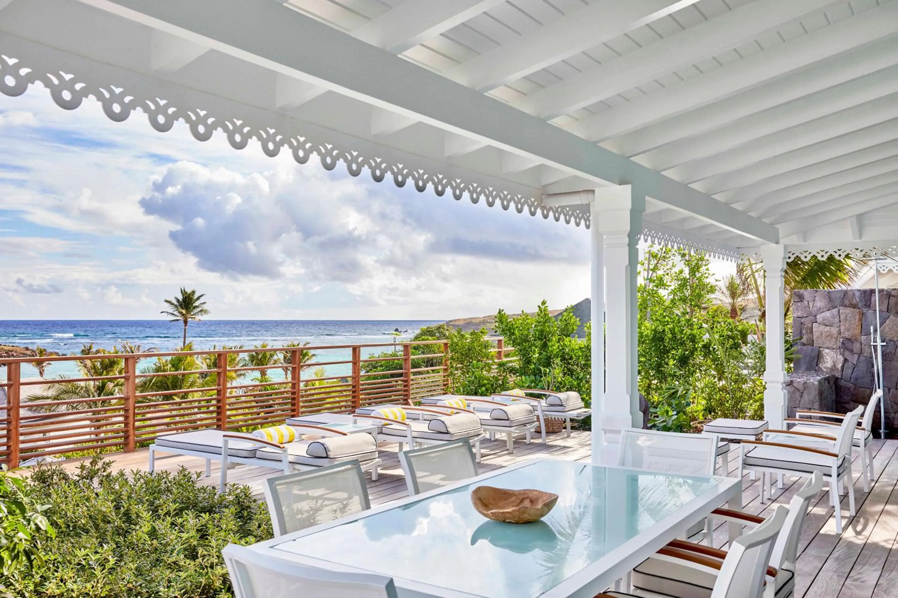 Patio in Rosewood Le Guanahani St Barth