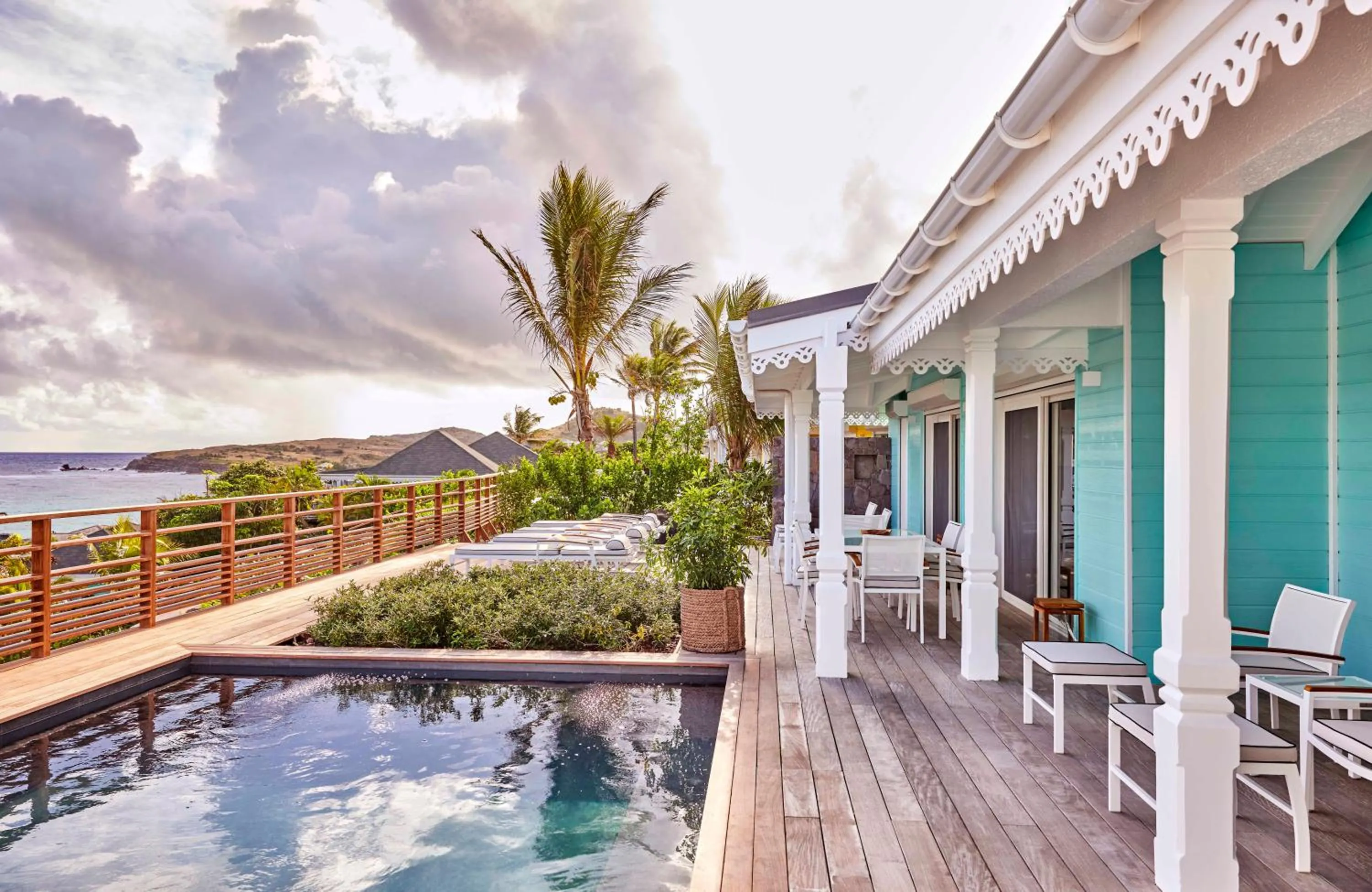 Patio in Rosewood Le Guanahani St Barth