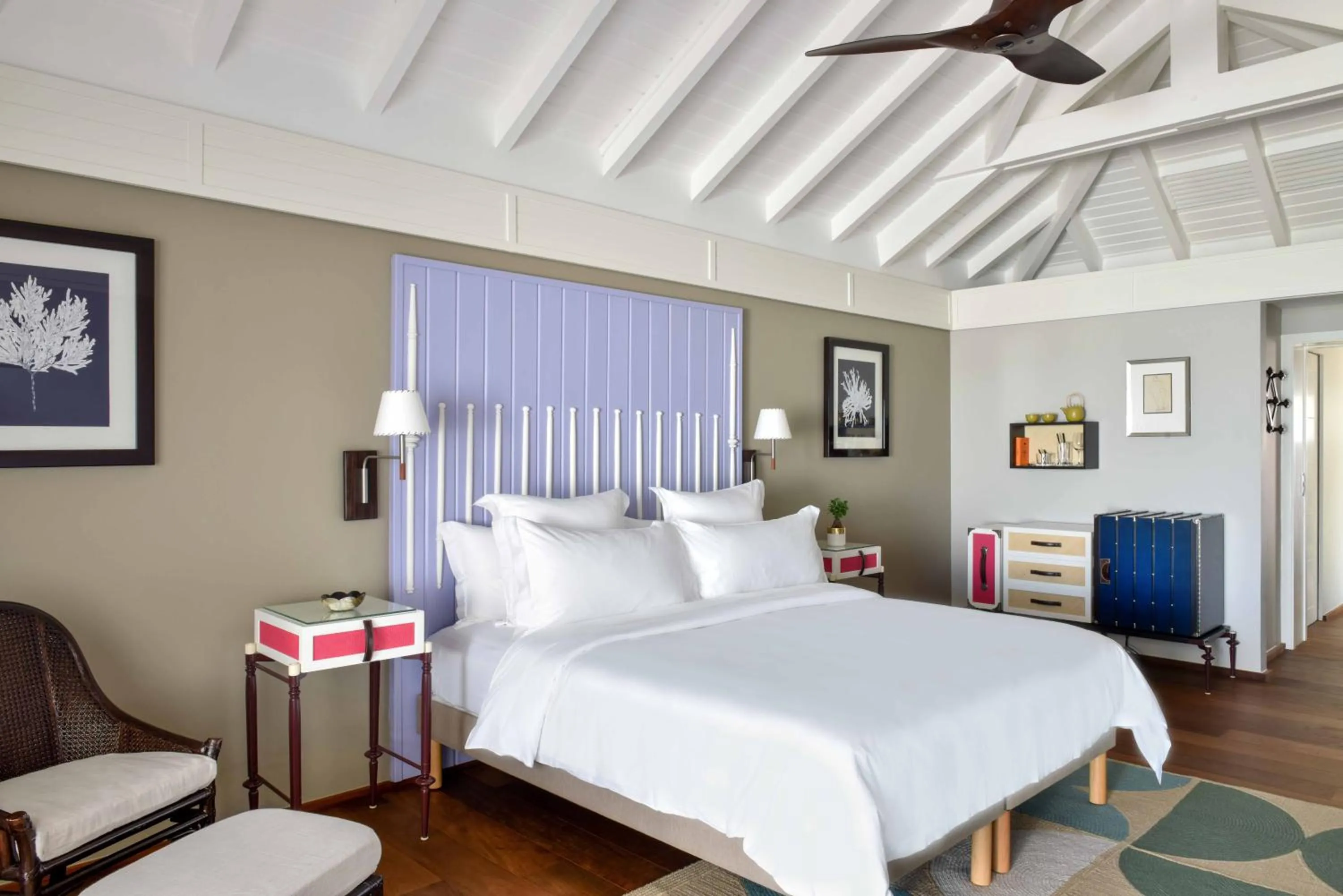 Bedroom, Bed in Rosewood Le Guanahani St Barth