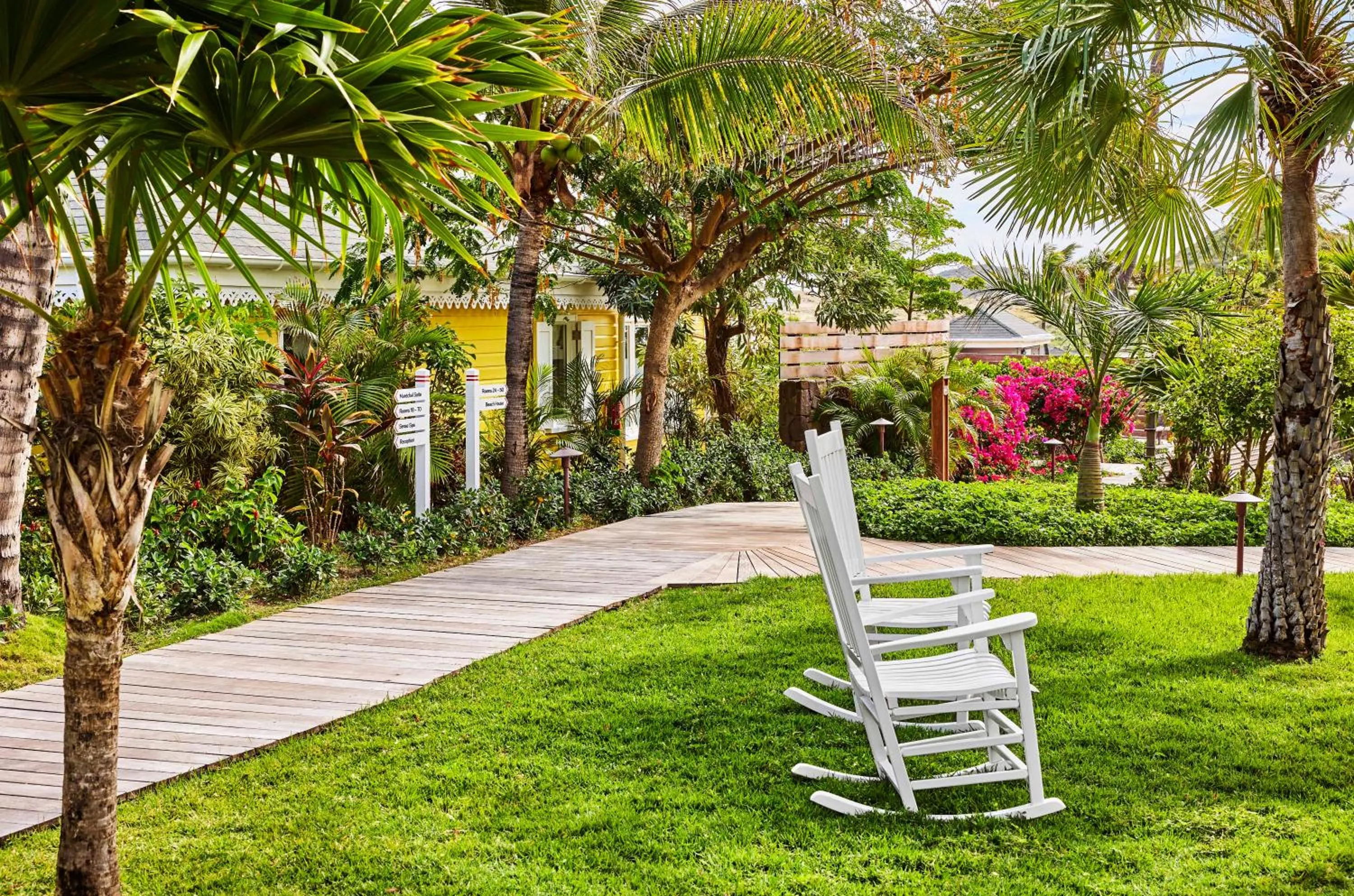 Garden in Rosewood Le Guanahani St Barth
