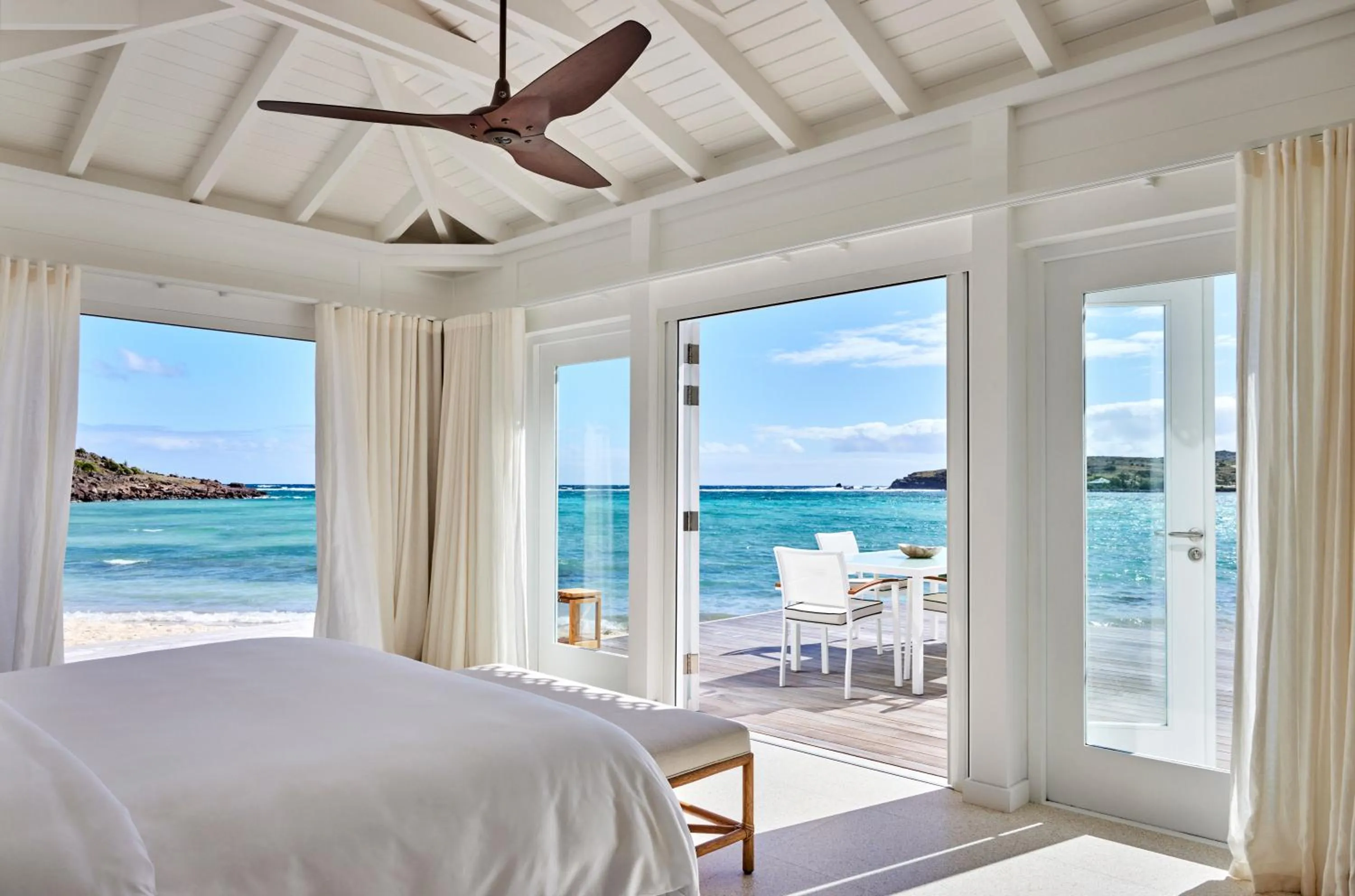 Bedroom, Bed in Rosewood Le Guanahani St Barth