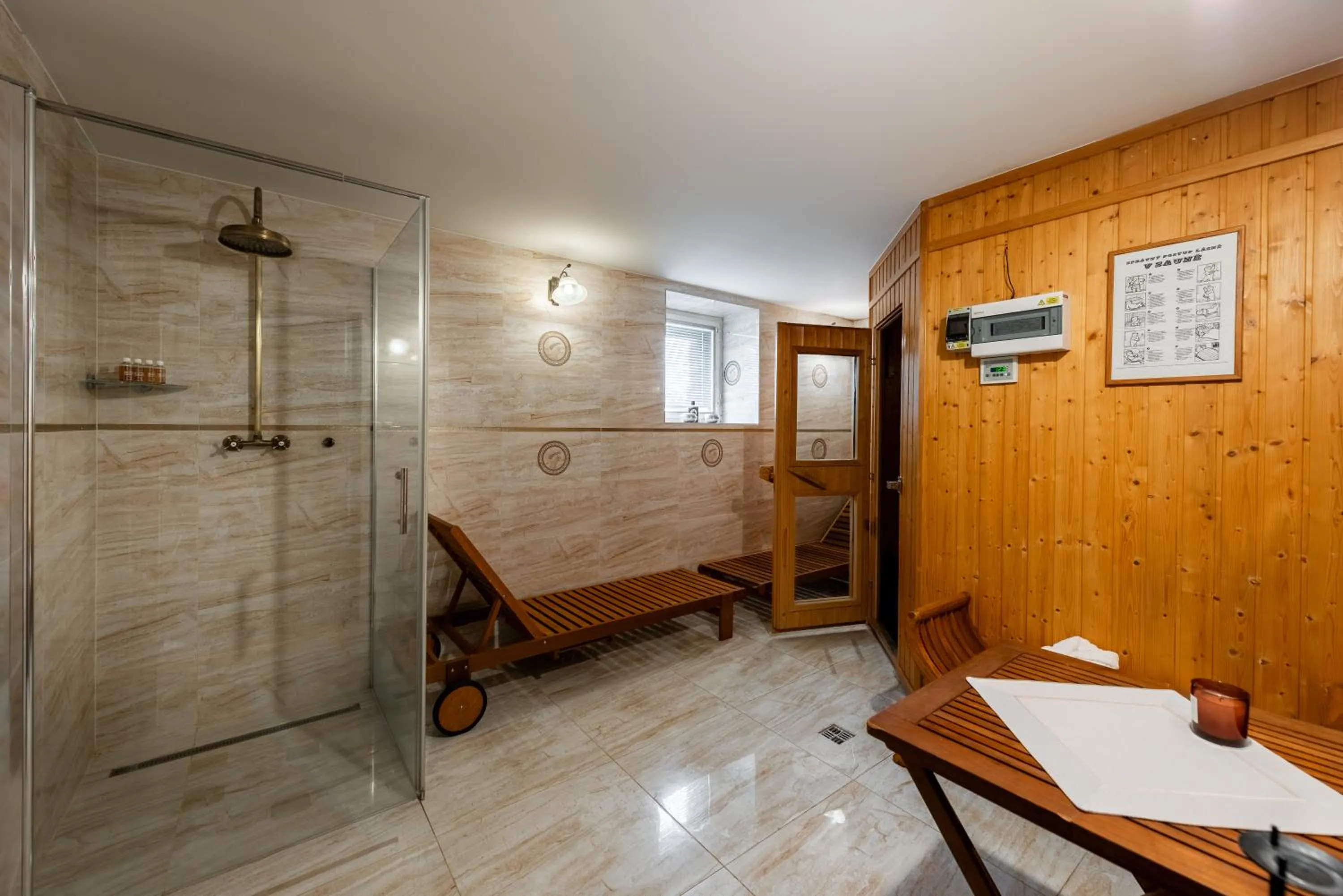 Sauna in Wellness & SPA boutique Hotel pod lipkami Prague