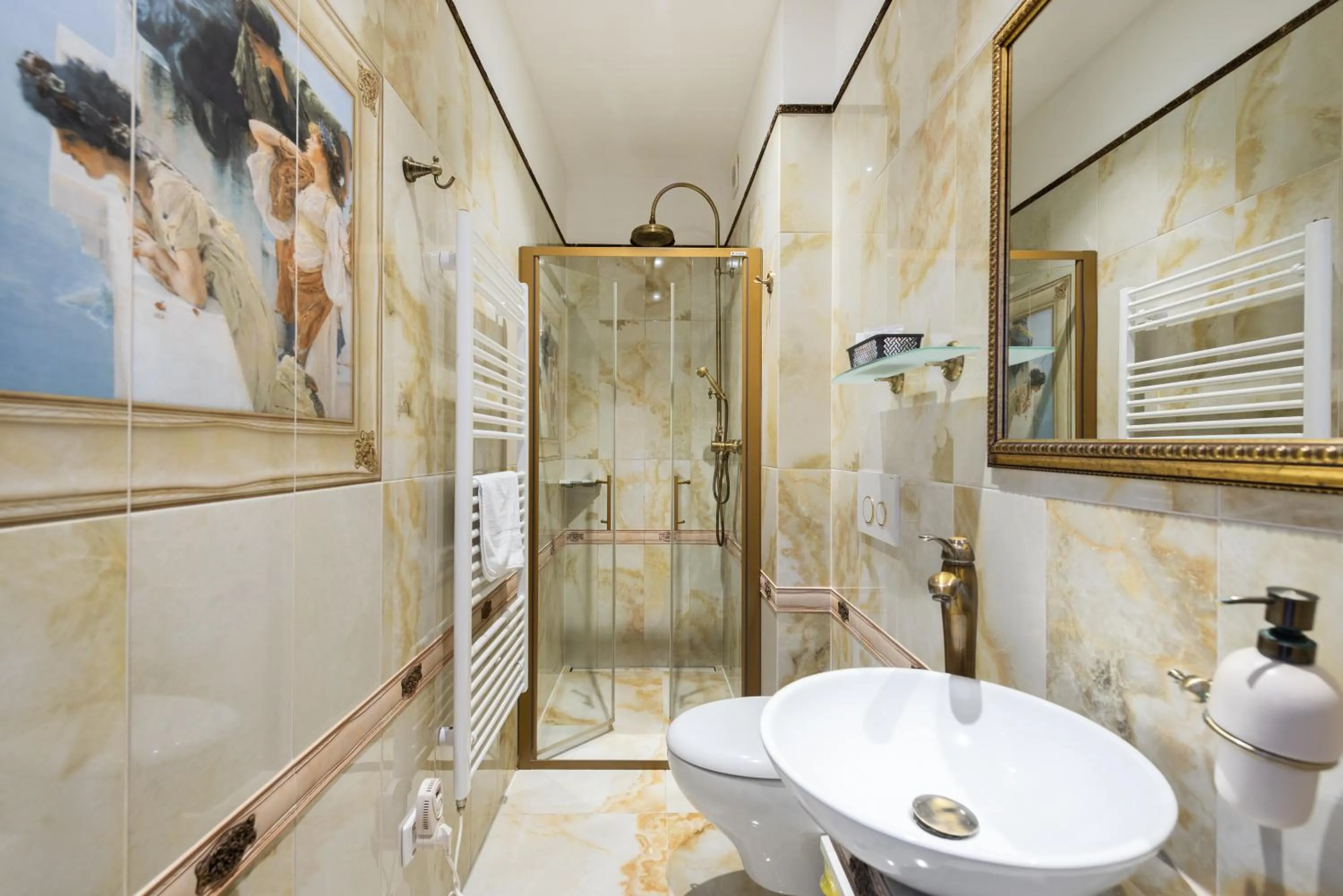 Shower in Wellness & SPA boutique Hotel pod lipkami Prague