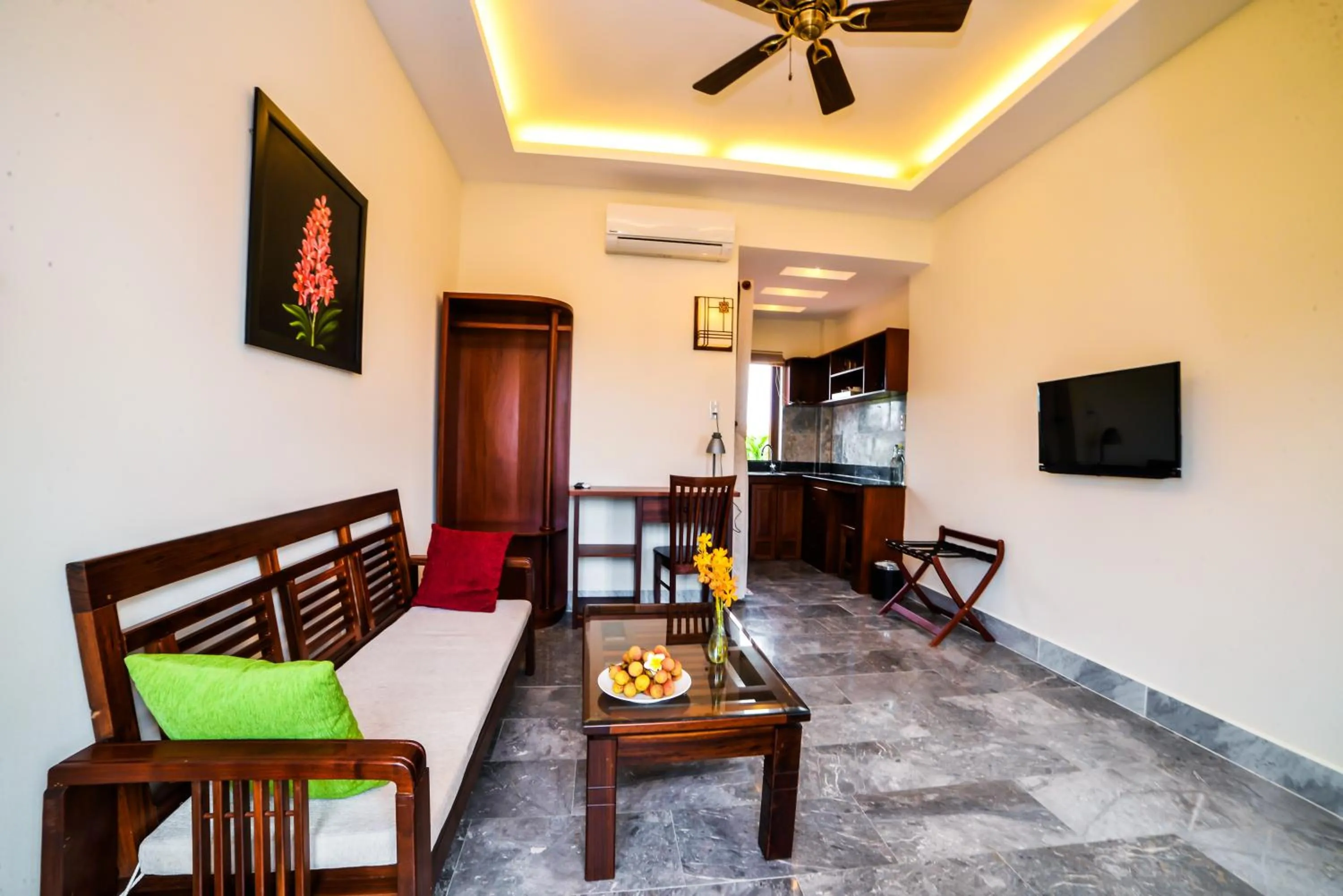 Living room in Villa Orchid Garden Riverside Hoi An