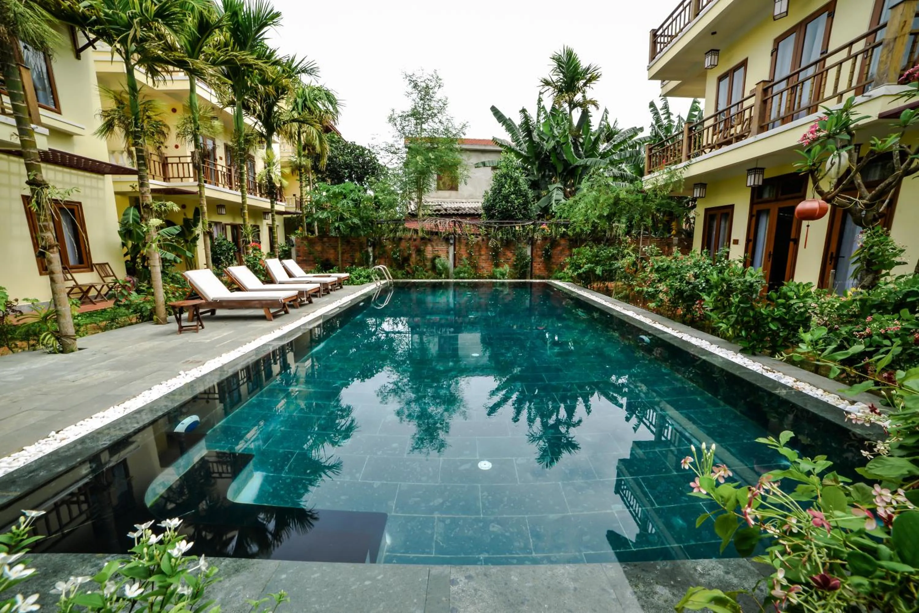 Pool view in Villa Orchid Garden Riverside Hoi An