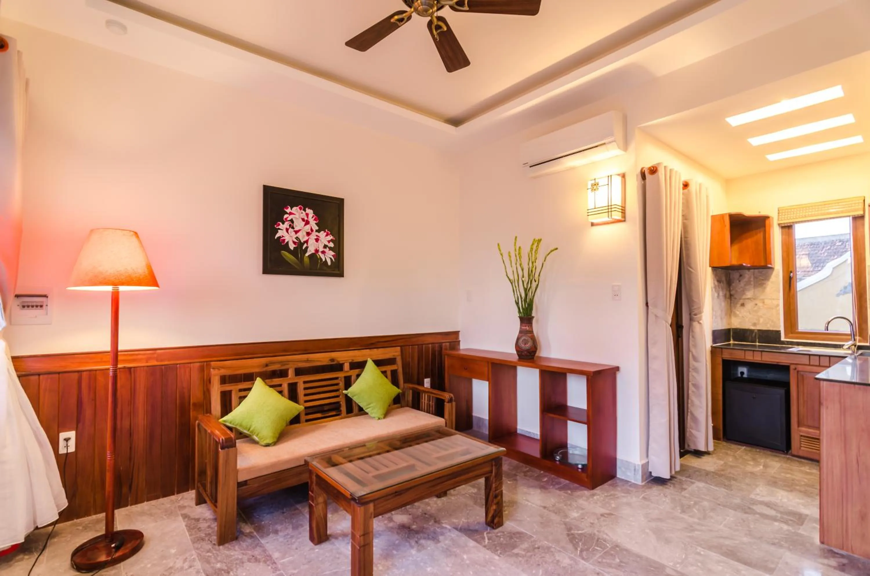 Living room in Villa Orchid Garden Riverside Hoi An