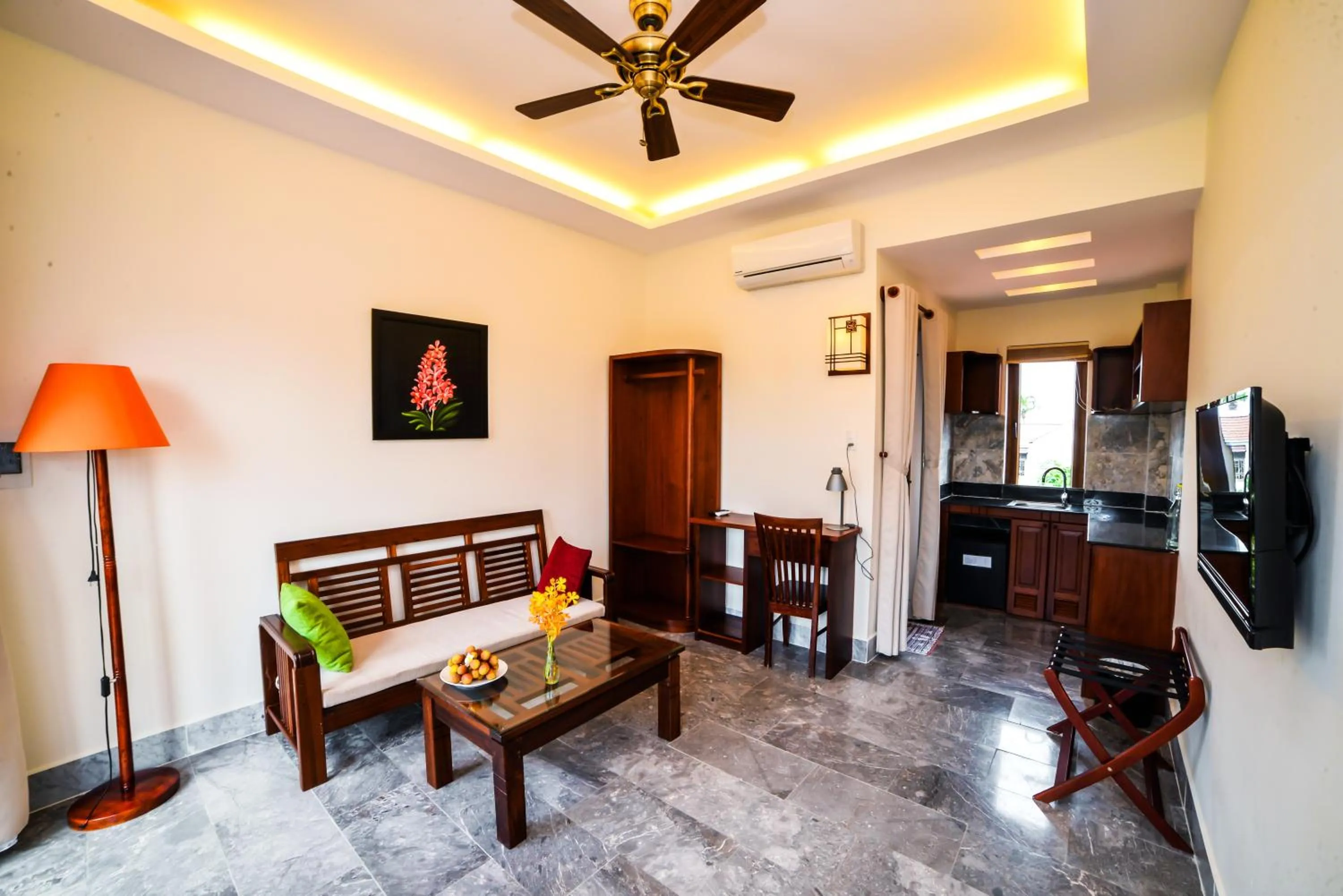 Living room in Villa Orchid Garden Riverside Hoi An