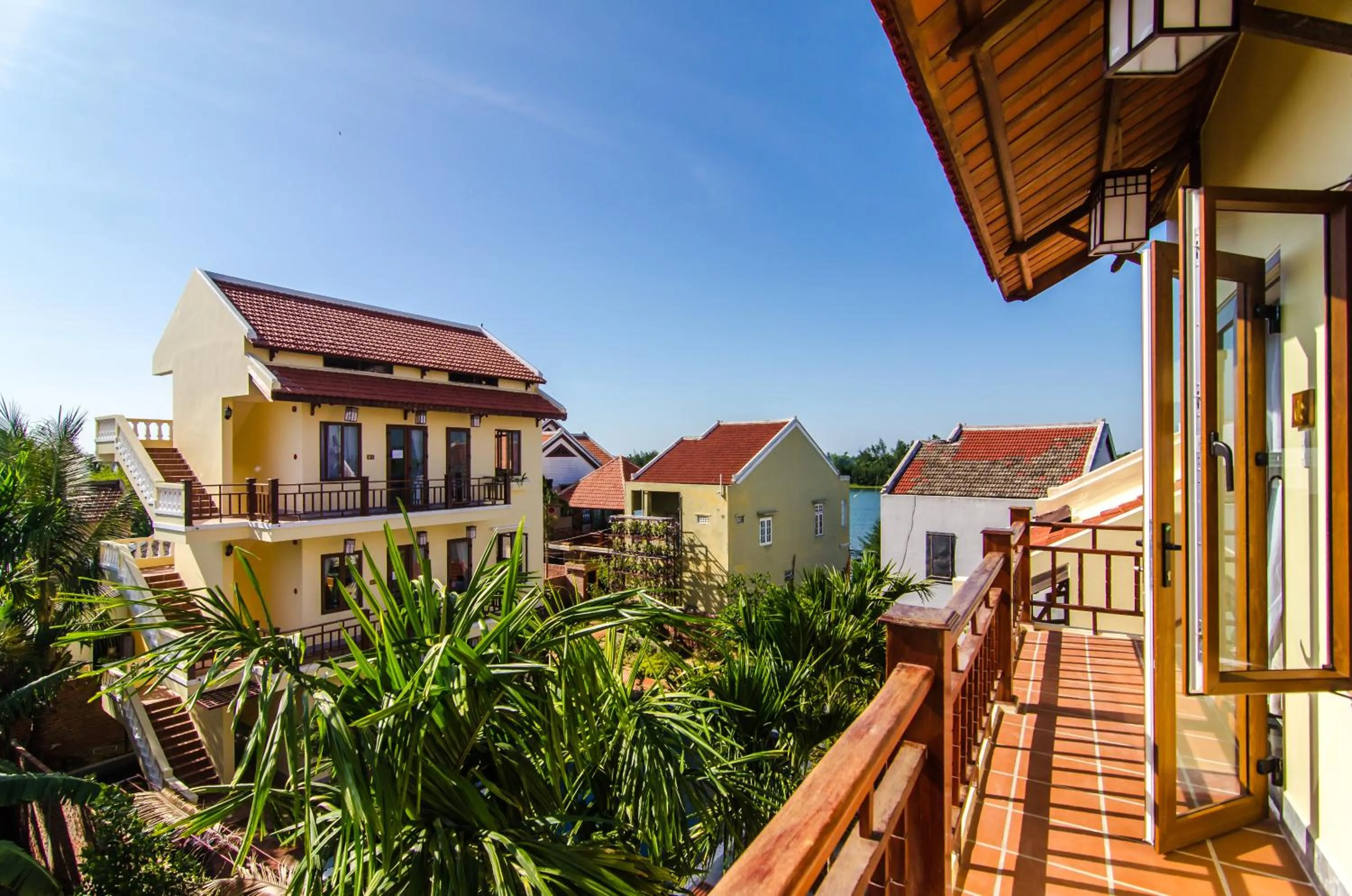 Garden view in Villa Orchid Garden Riverside Hoi An