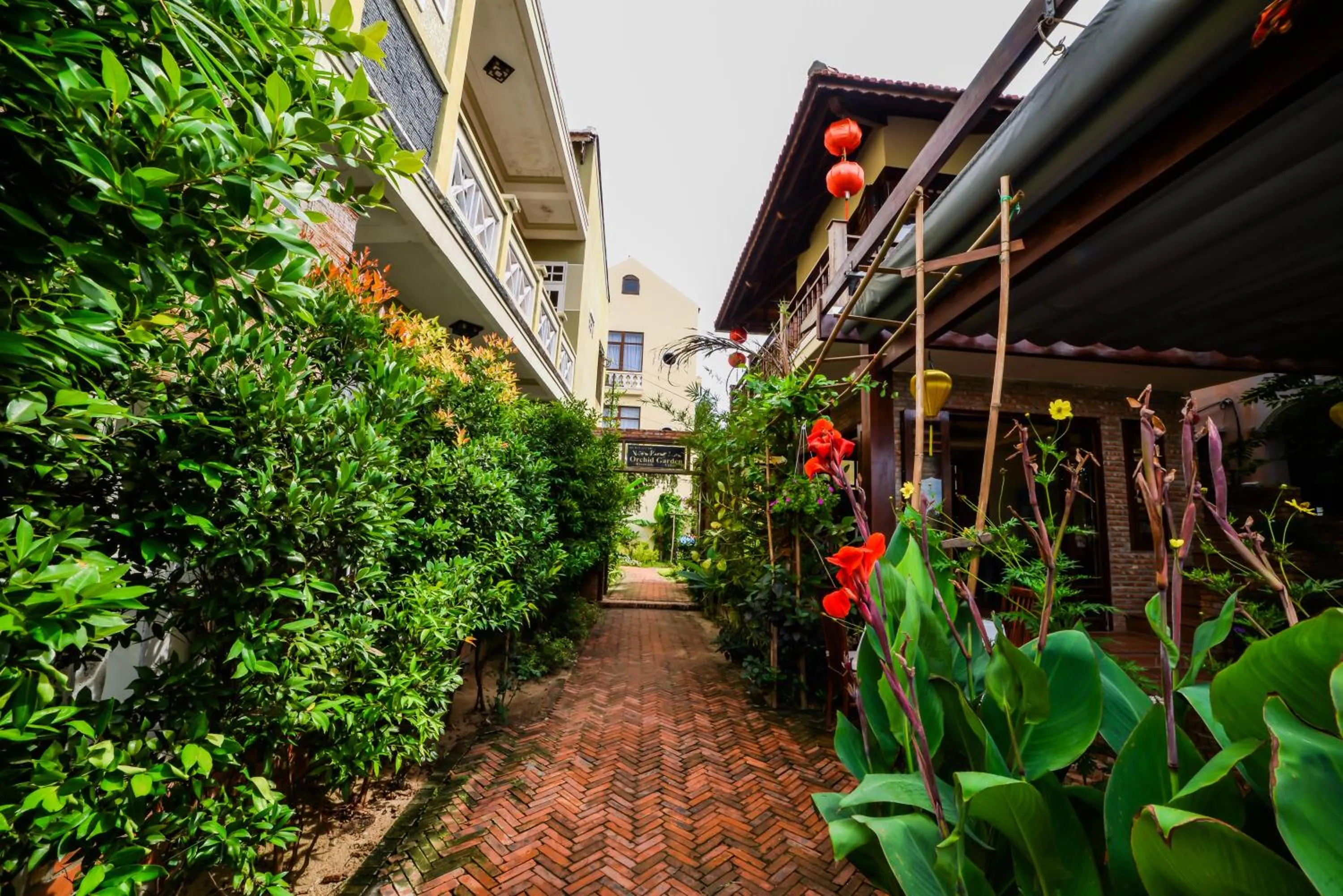 Garden view in Villa Orchid Garden Riverside Hoi An