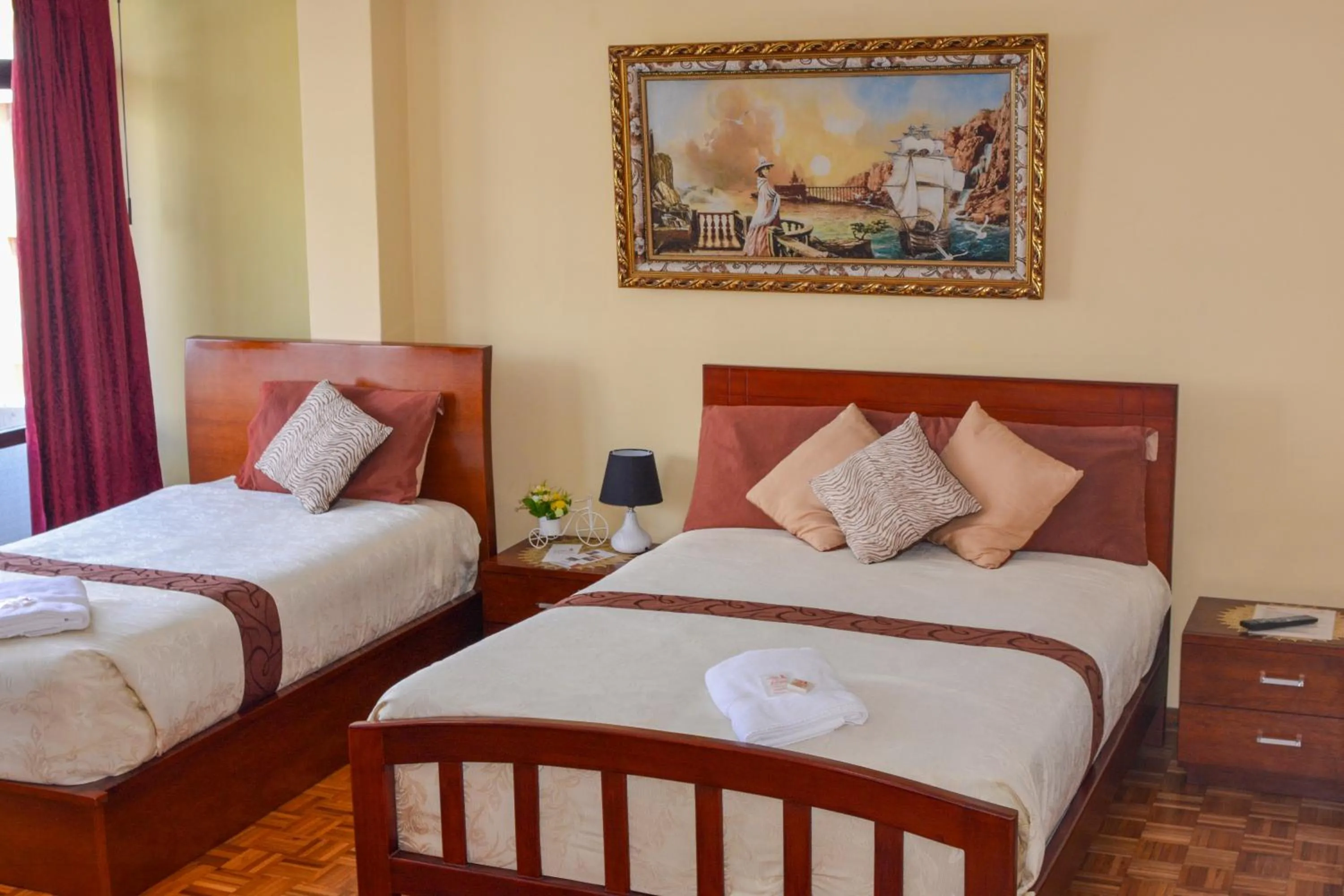 Bed in Hotel Villa Lafayette